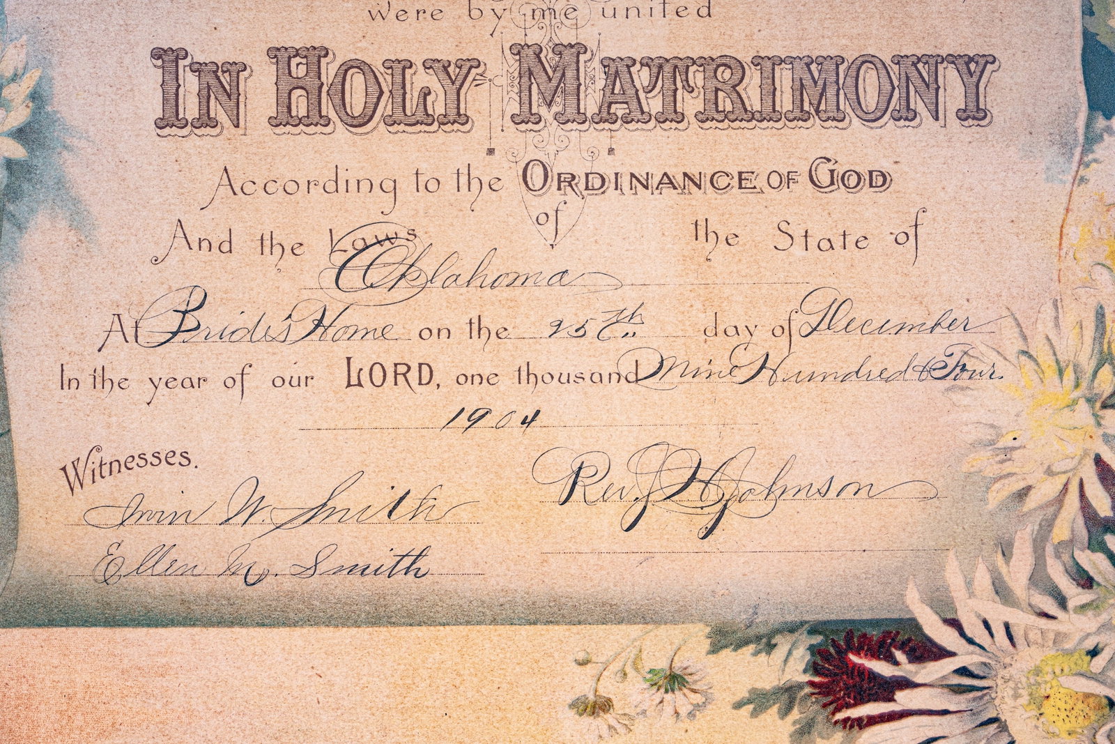 Antique Wedding and Birth Certificates - 7