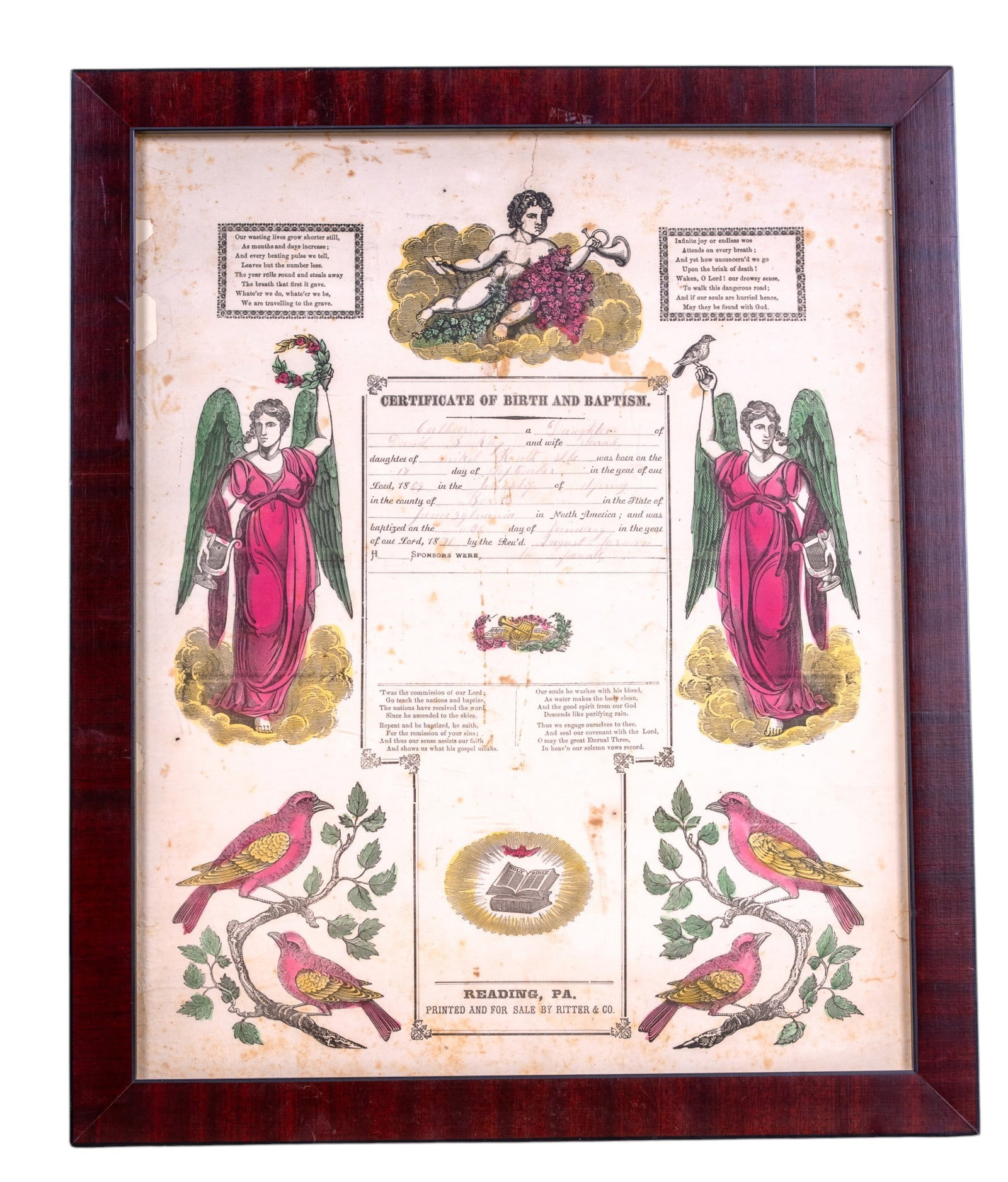 Antique Wedding and Birth Certificates - 8