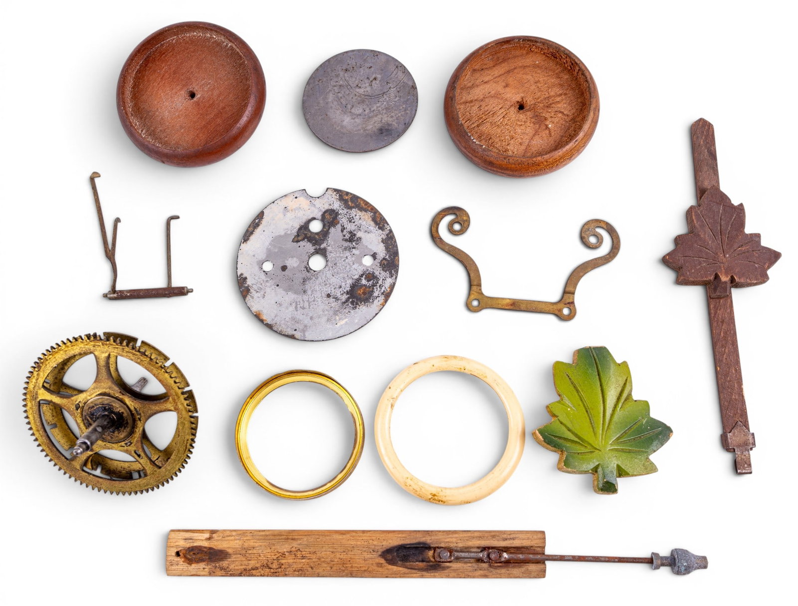 Early Clock Parts, Movements, Faces - 3