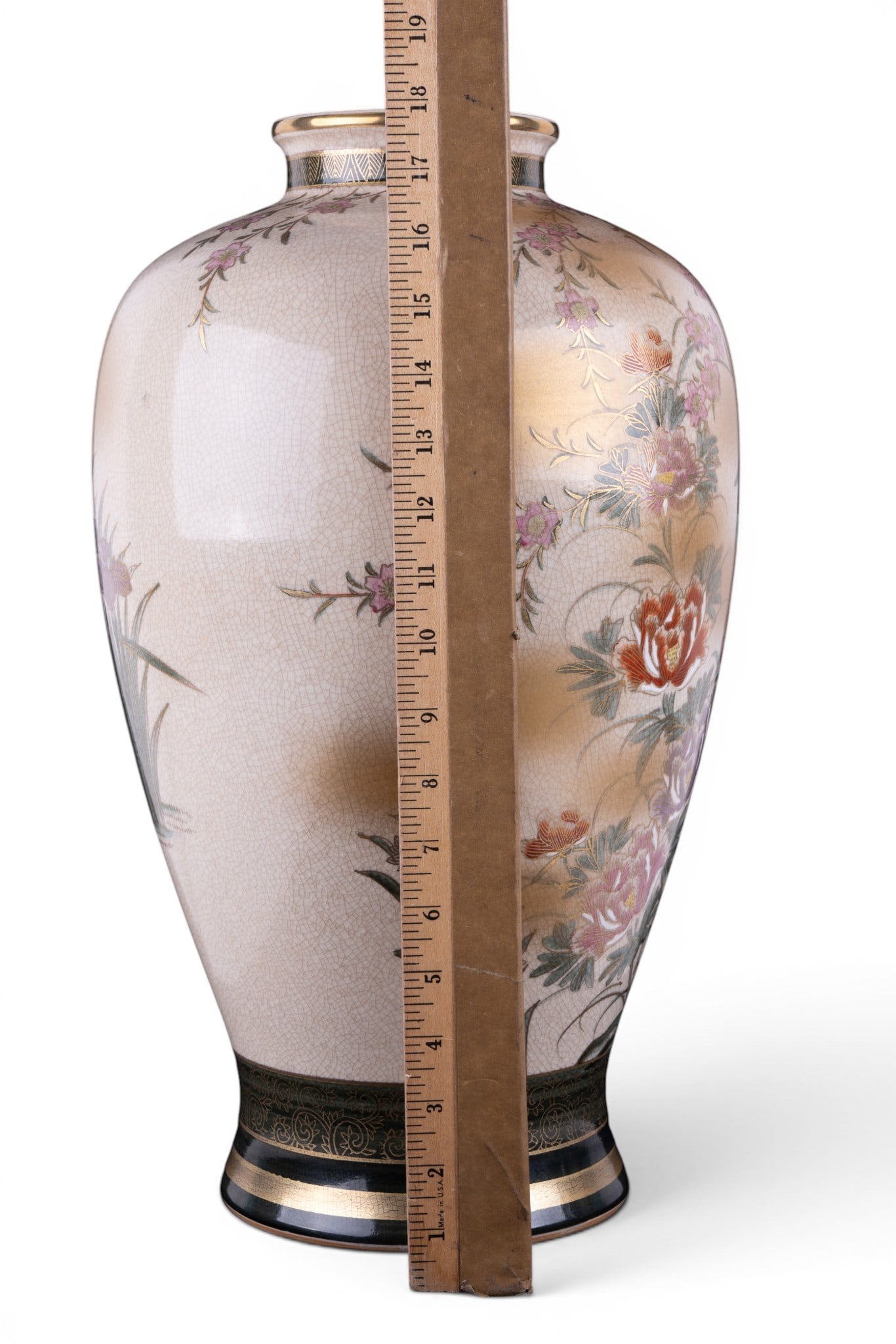 Large Satsuma Vase - 9