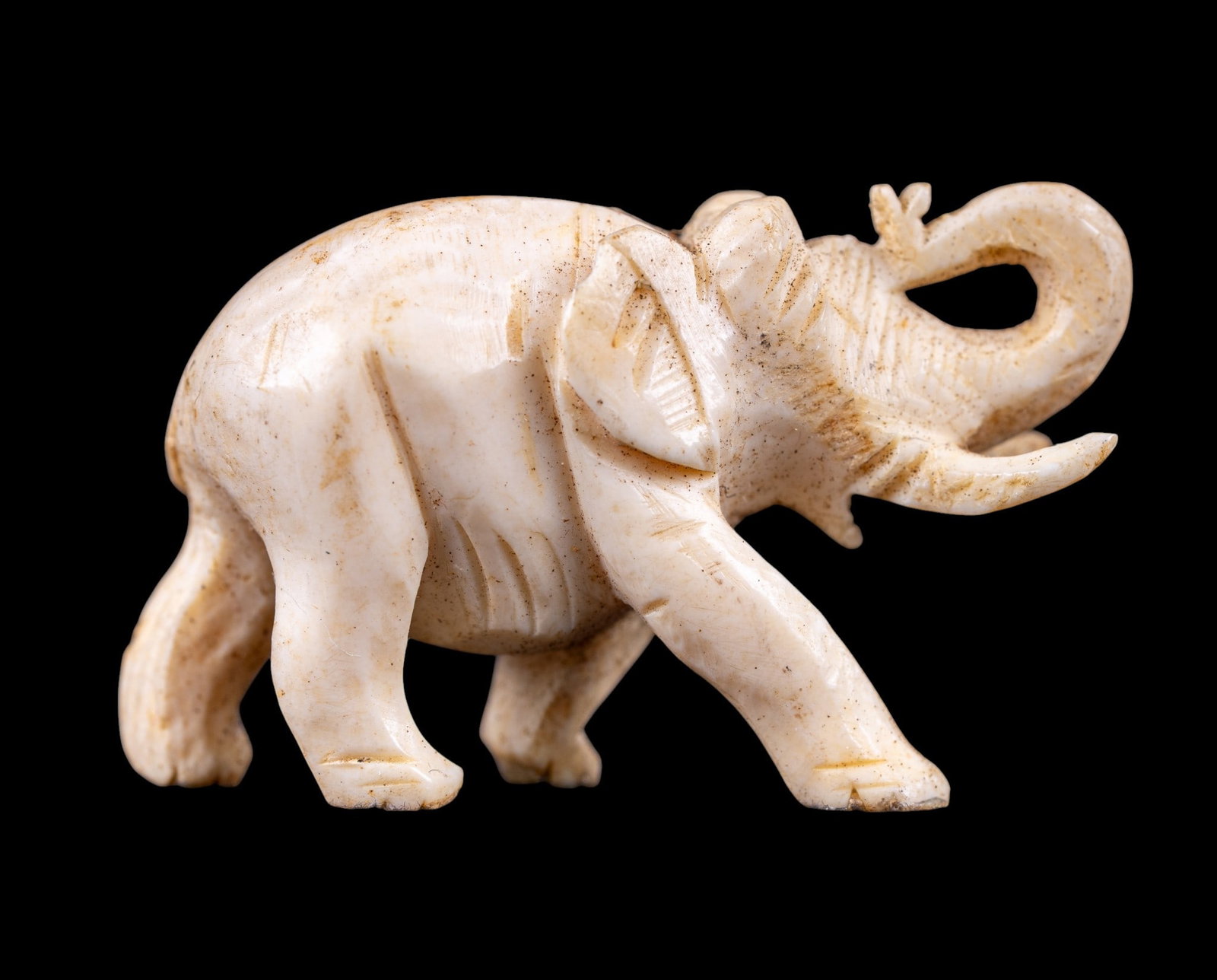 Small Natural Material Elephant Figurine - 2