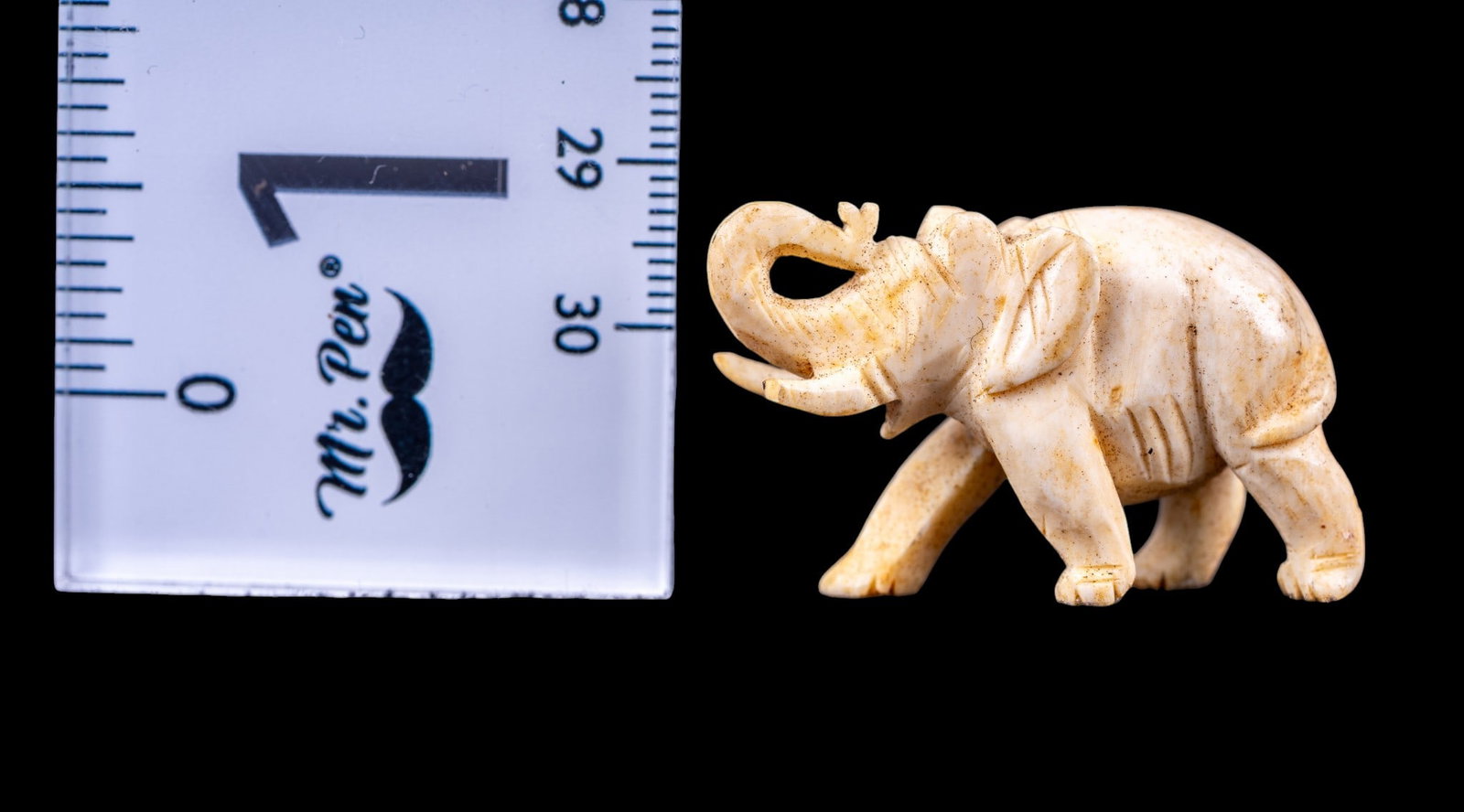 Small Natural Material Elephant Figurine - 6
