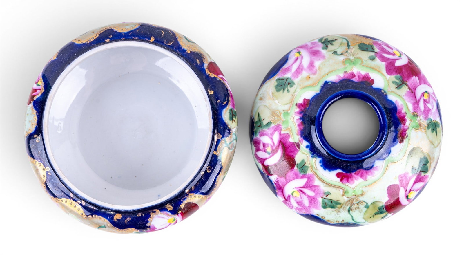 Cobalt Blue Decorated Tea Service - 6