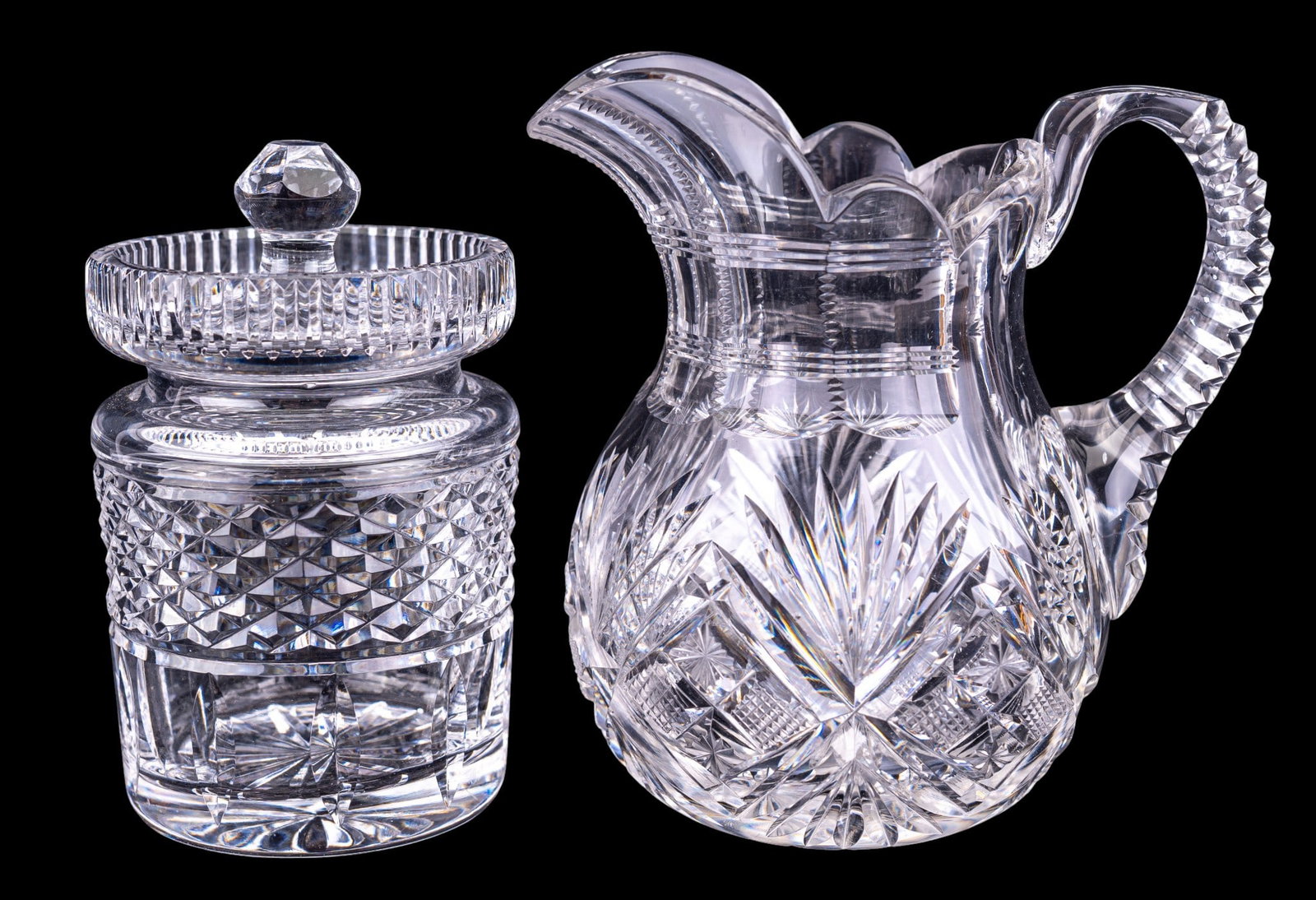 Crystal Table Items w/ Pitcher, More - 4