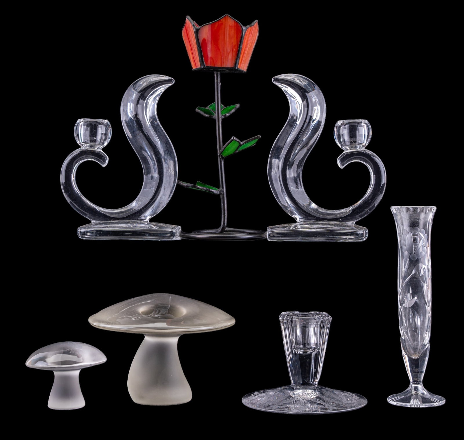 Decorative Glass Candle Holders, Paperweights (1 of 12)