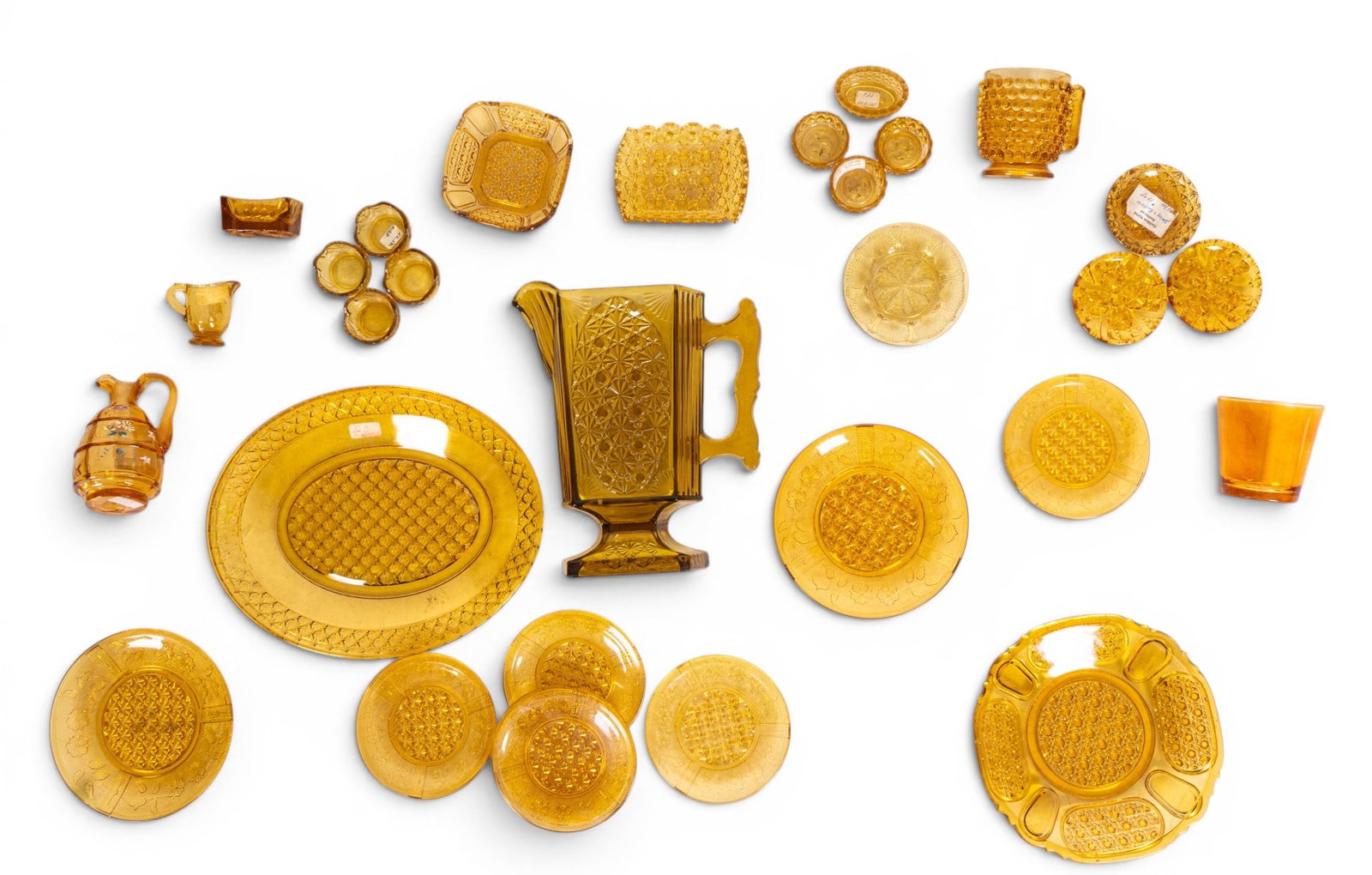 Mid Century Amber Glass - 2