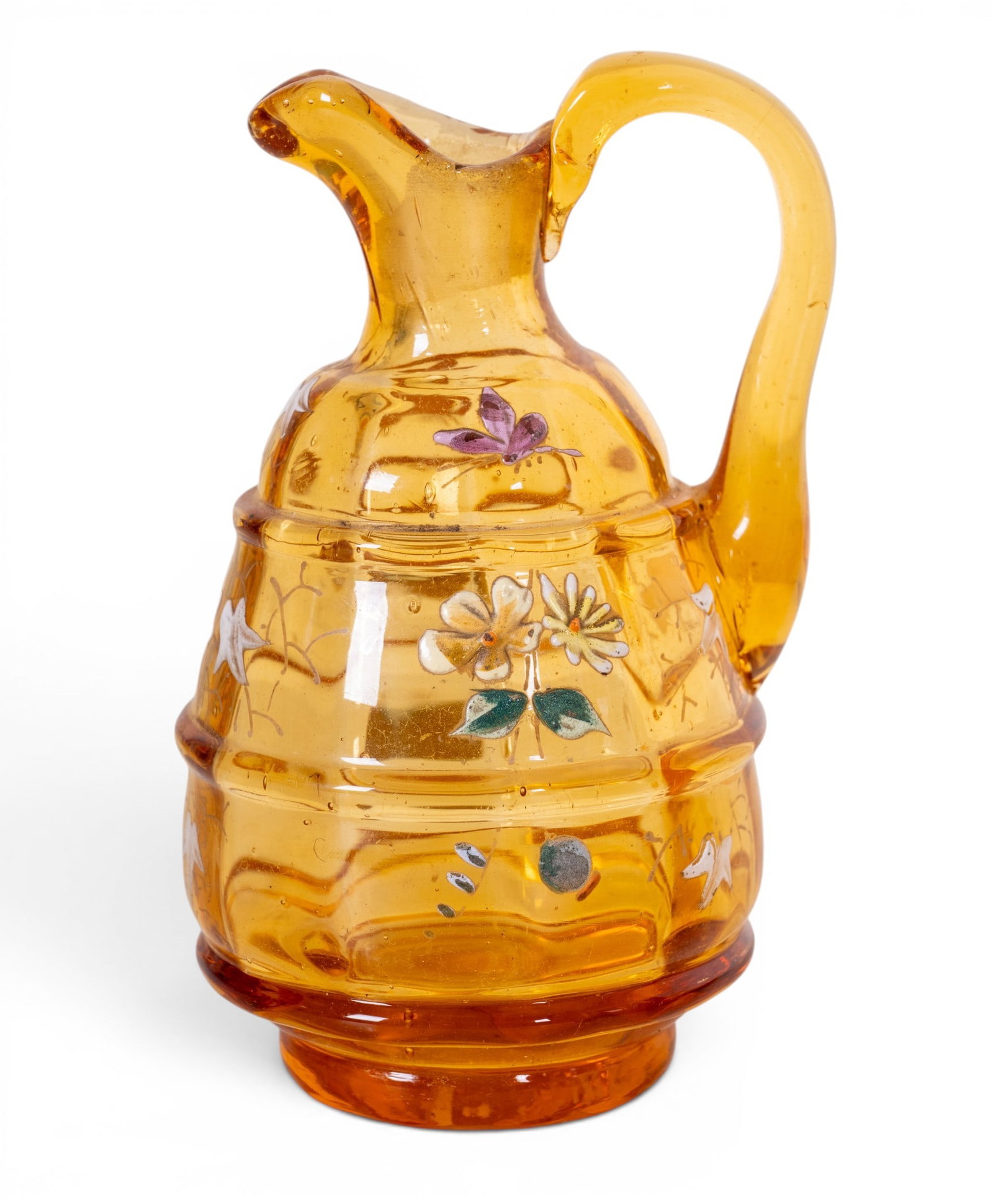 Mid Century Amber Glass - 6