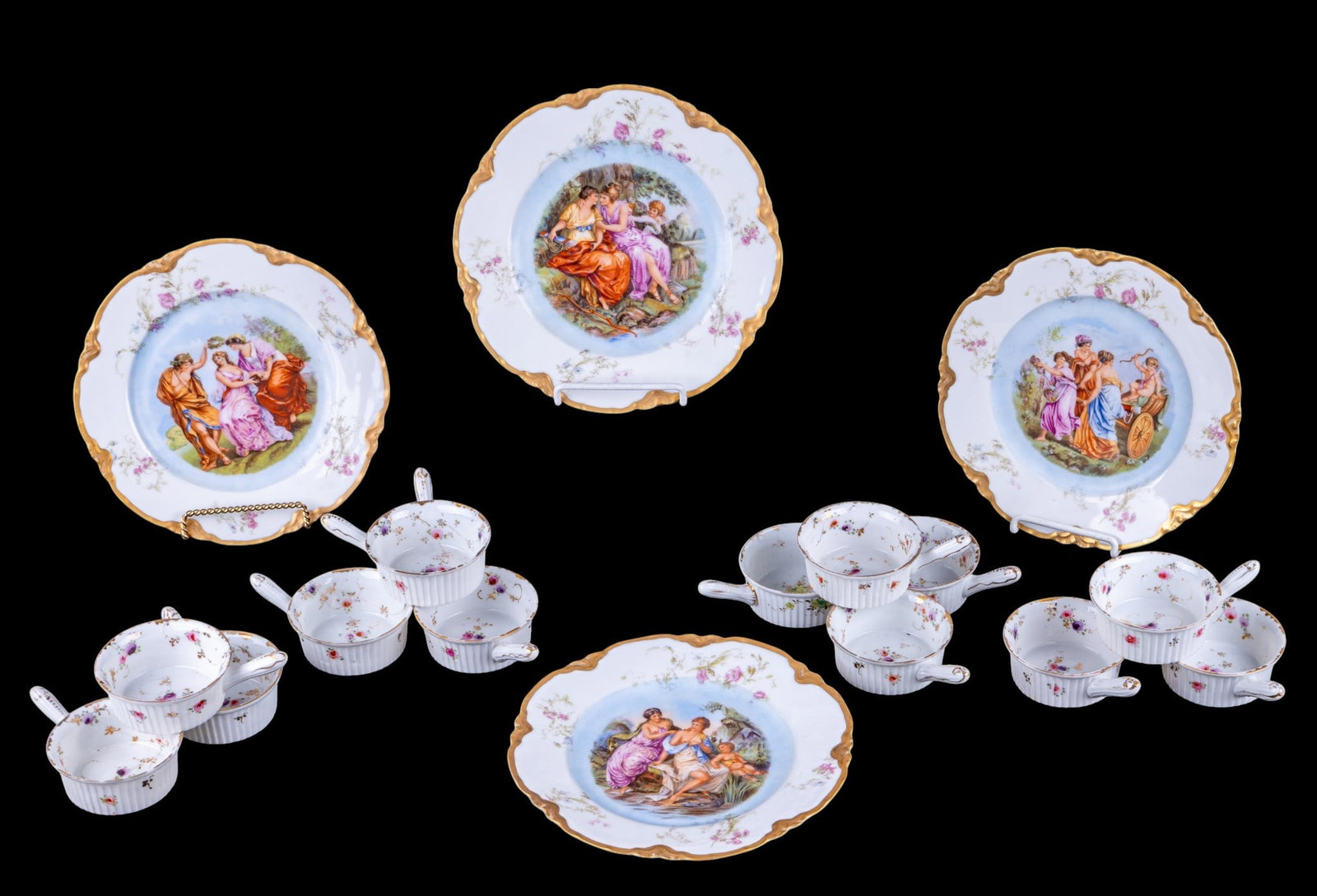 Limoges Porcelain Plates & French Ramekins (1 of 7)