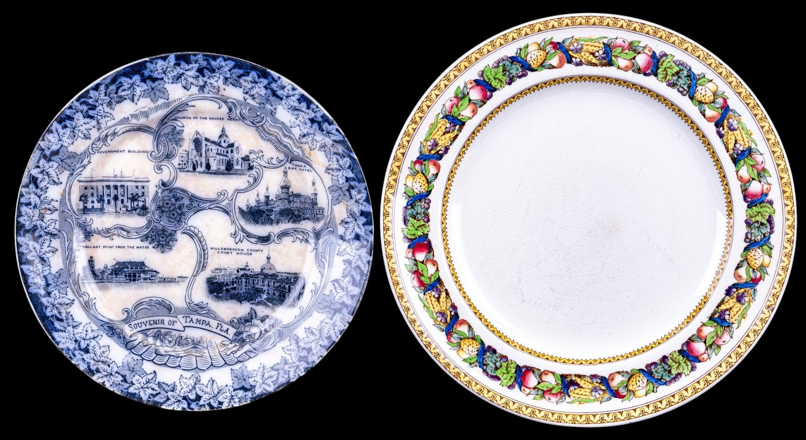 Minton, Whieldon, & Silver Overlay Plates - 2