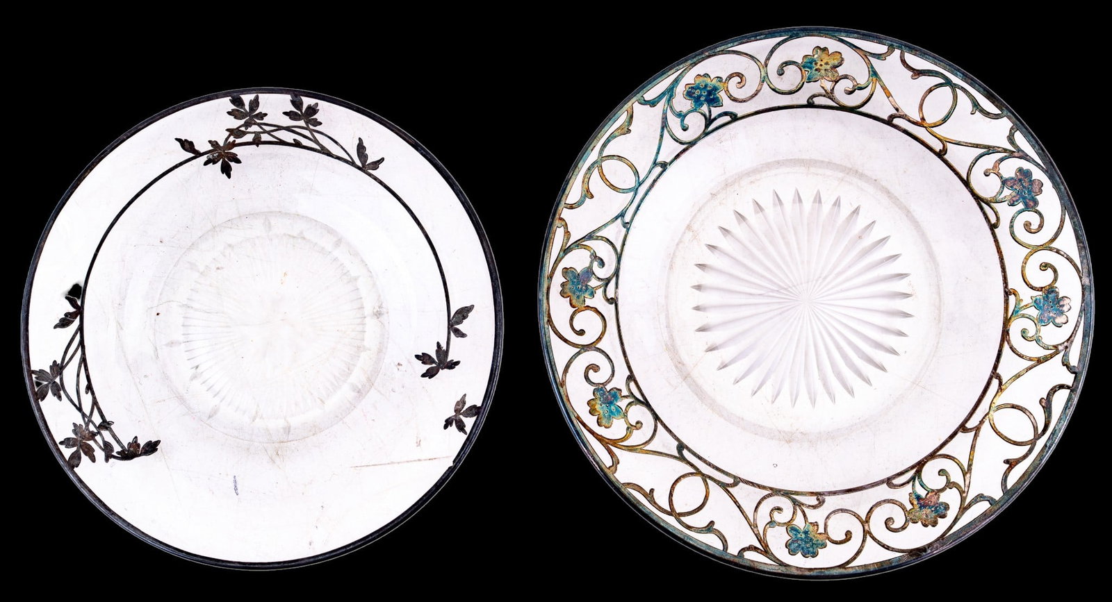 Minton, Whieldon, & Silver Overlay Plates - 7