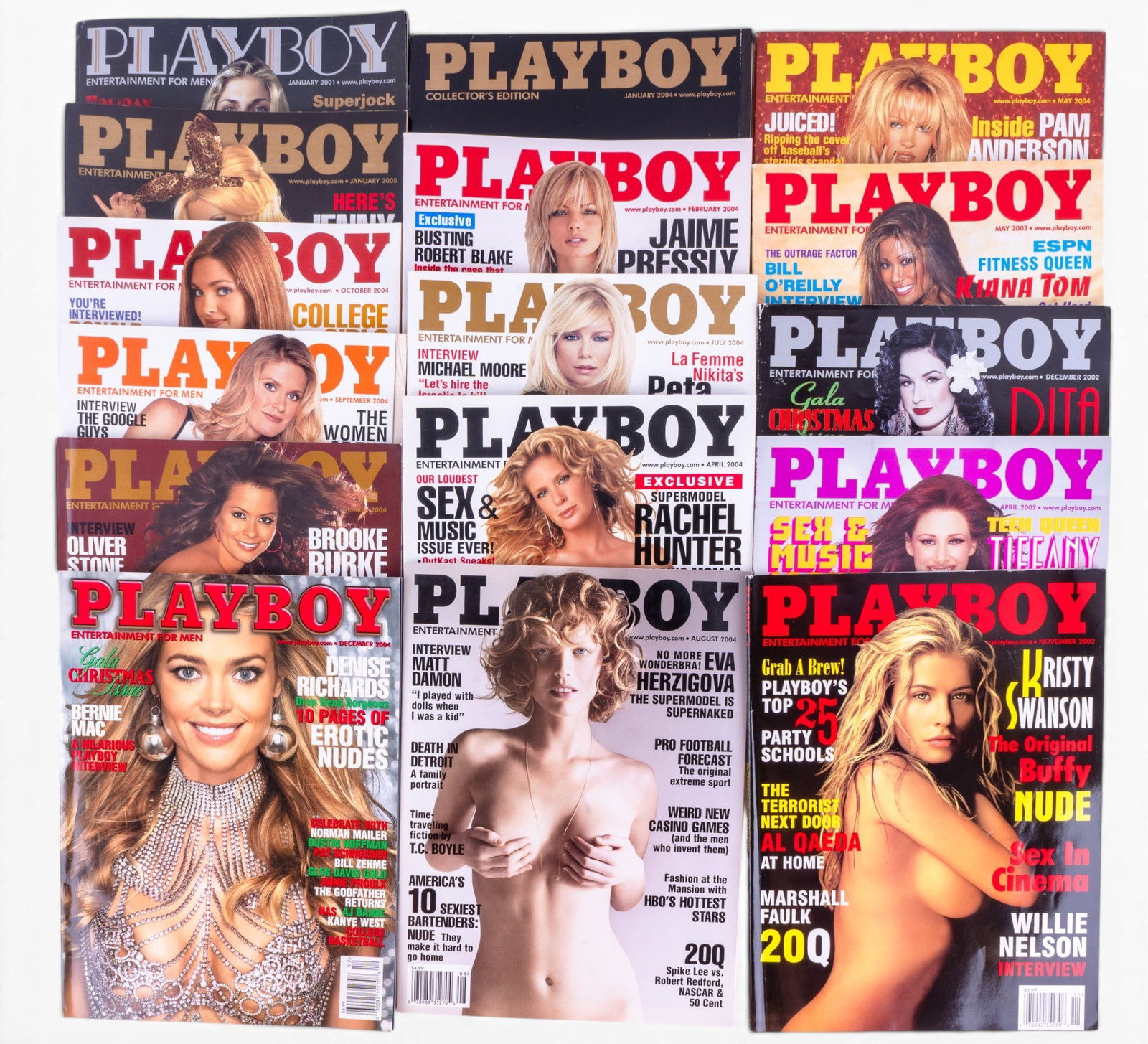 16 Playboy Magazines c. 2001-2005 (1 of 7)