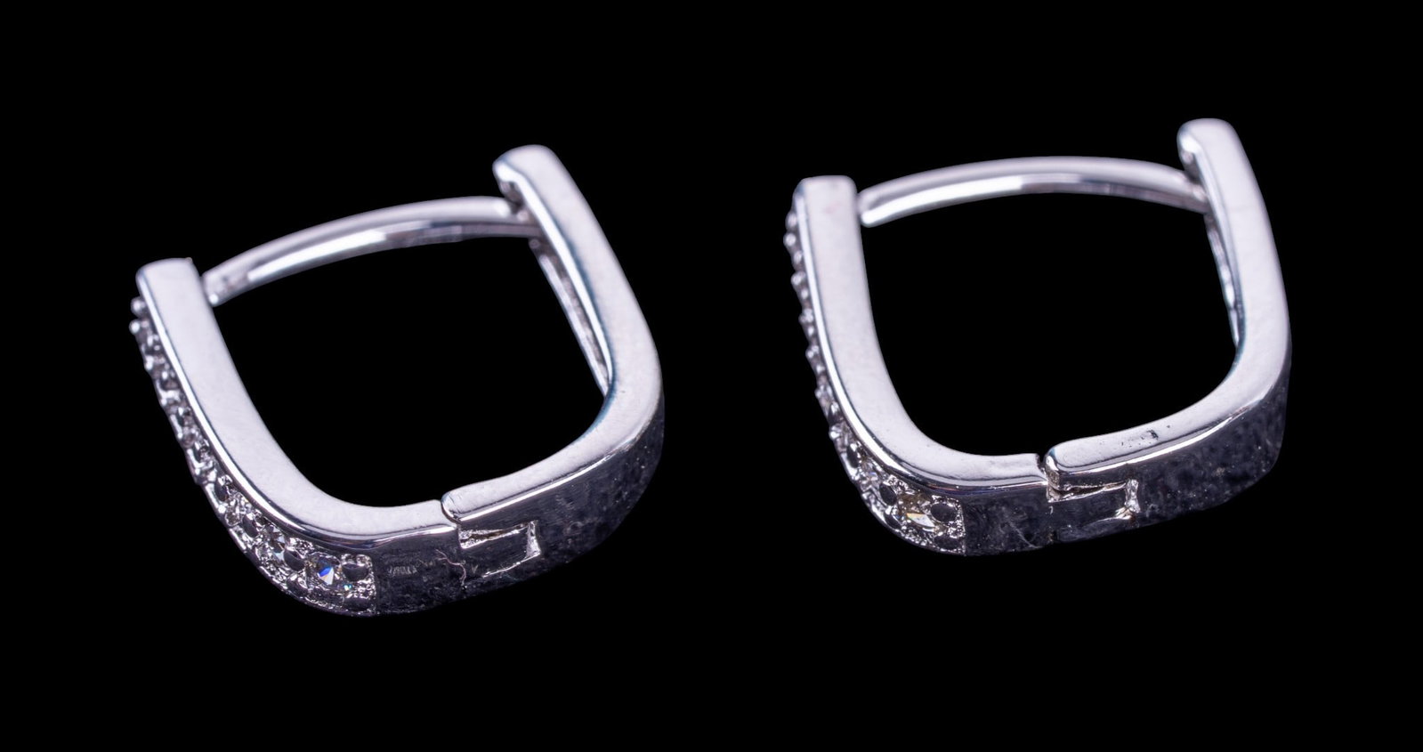 Sterling Silver Earring, .999 Silver Bar - 2