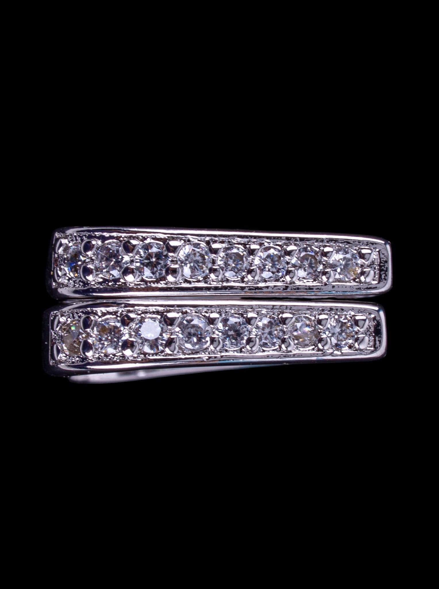 Sterling Silver Earring, .999 Silver Bar - 3