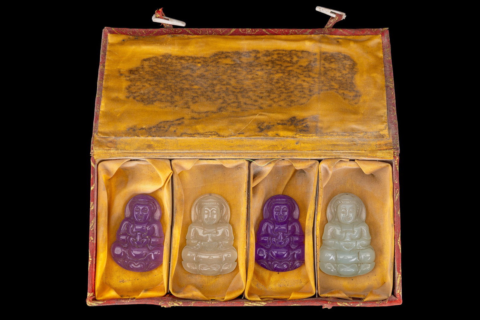 Carved Stone and Jade Pendants - 8
