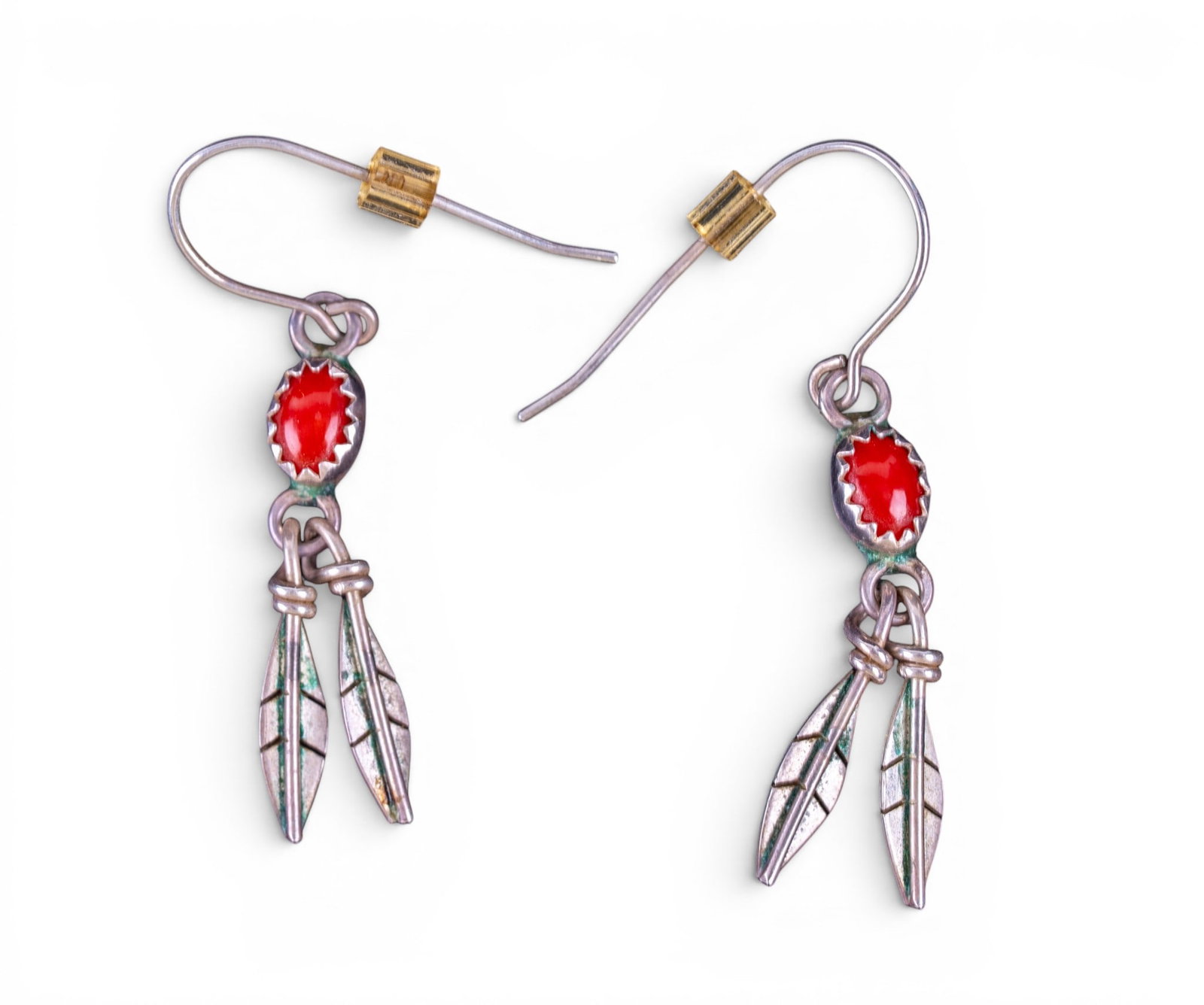 Native American Sterling Earrings - 4