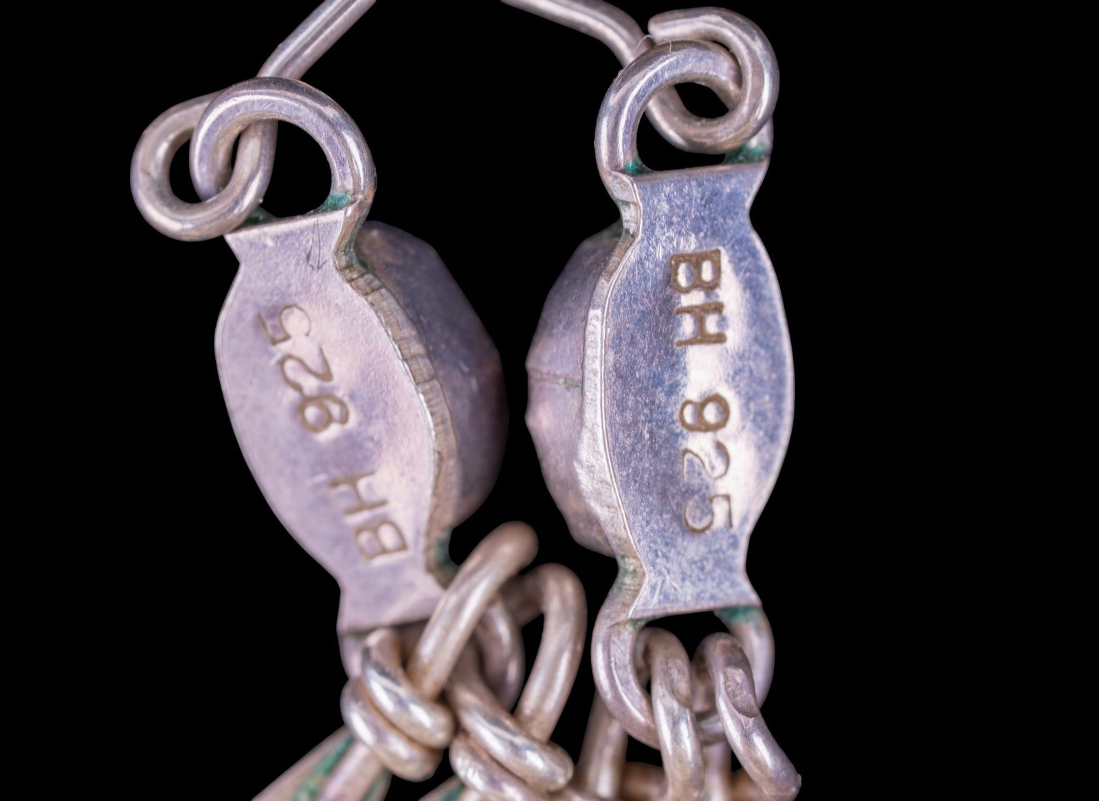 Native American Sterling Earrings - 5