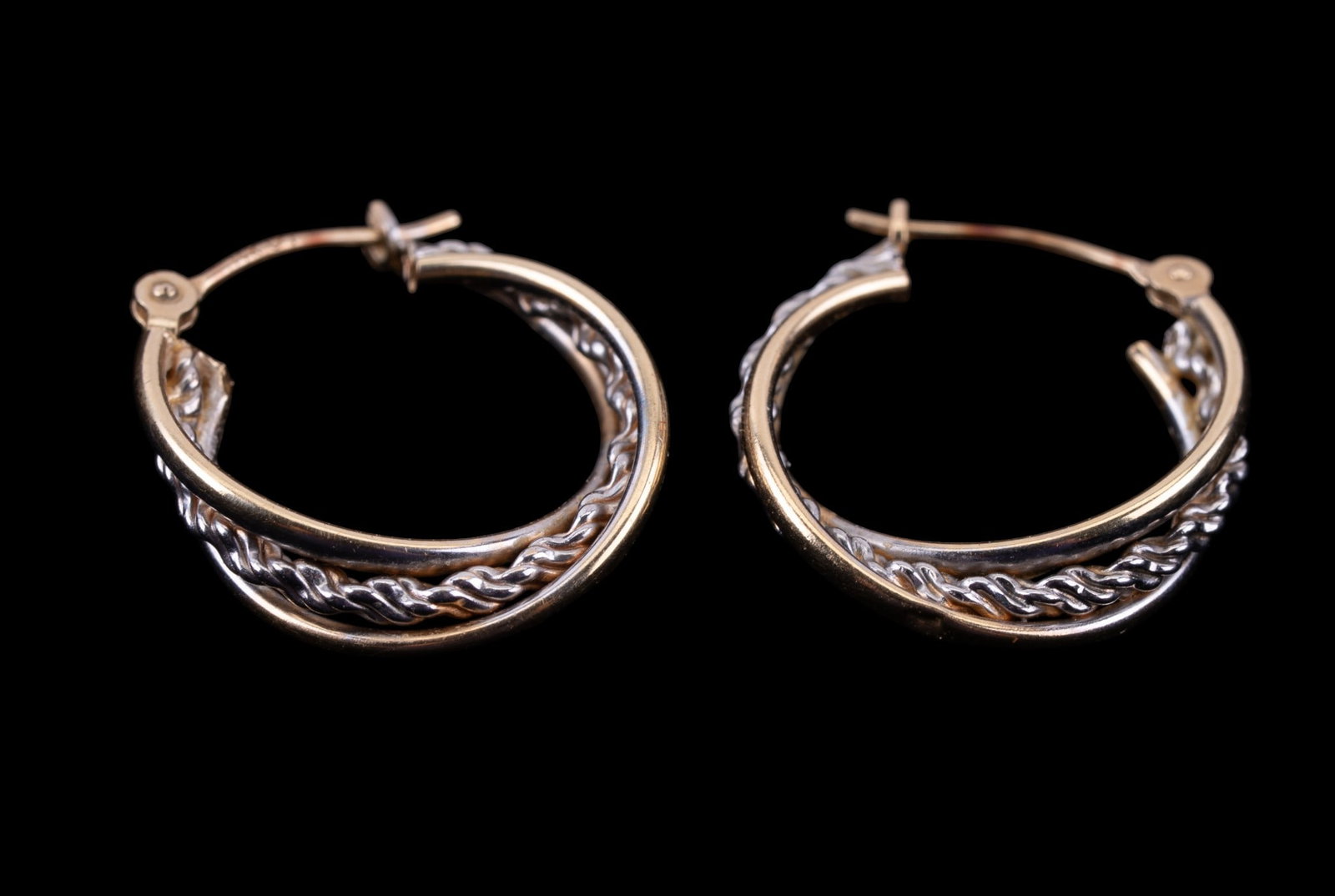 14K Gold Hoop Earrings - 4