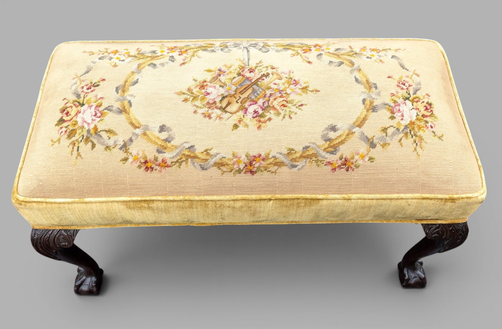 19C Upholstered Window Bench - 2