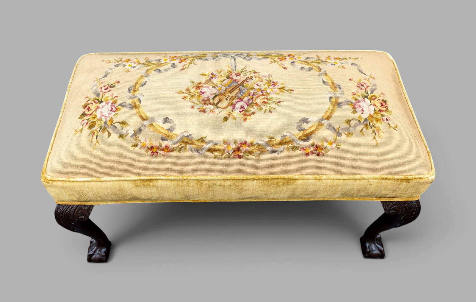19C Upholstered Window Bench - 5