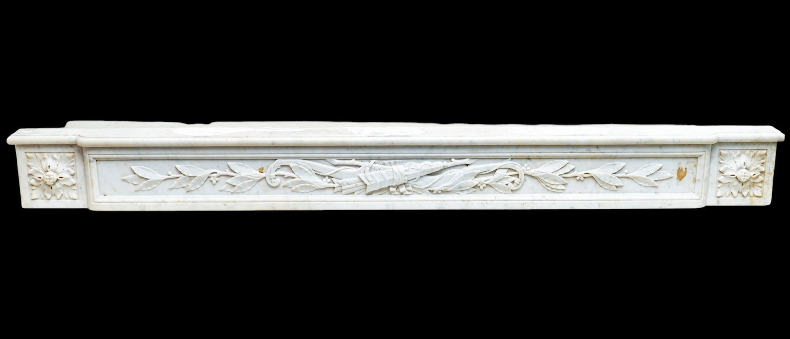 White Marble Architectural Lintel ~5' W (1 of 13)