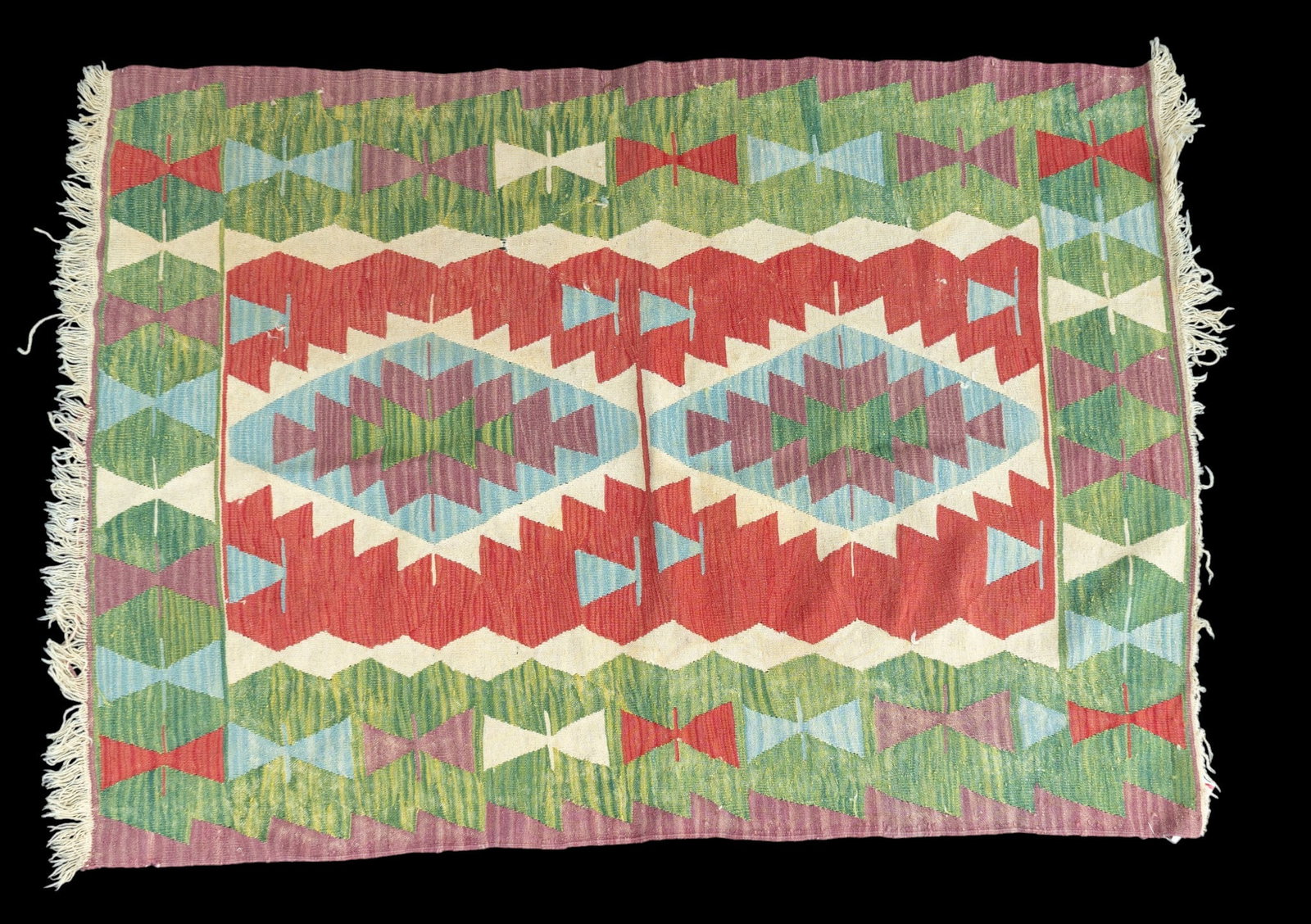 Tribal-Style Rug w/ Geometric Design (1 of 7)