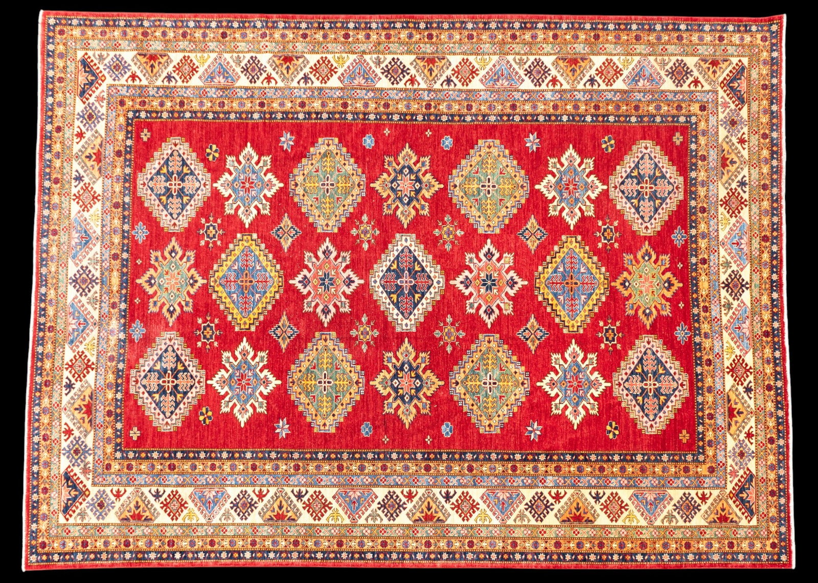 Hand-Knotted Kazak Area Rug (1 of 12)