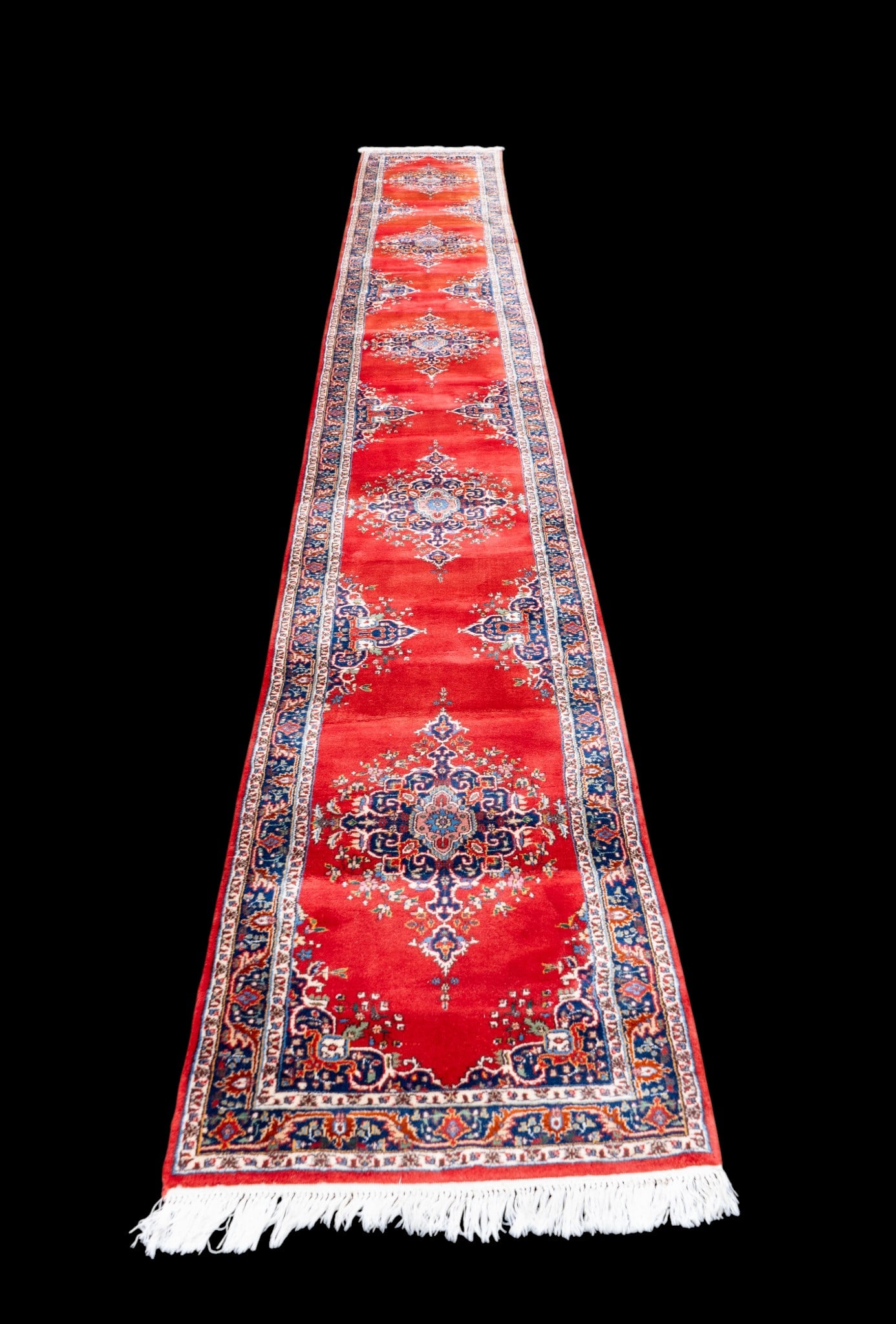 Hand-Knotted Persian Runner ~20.5' L (1 of 10)