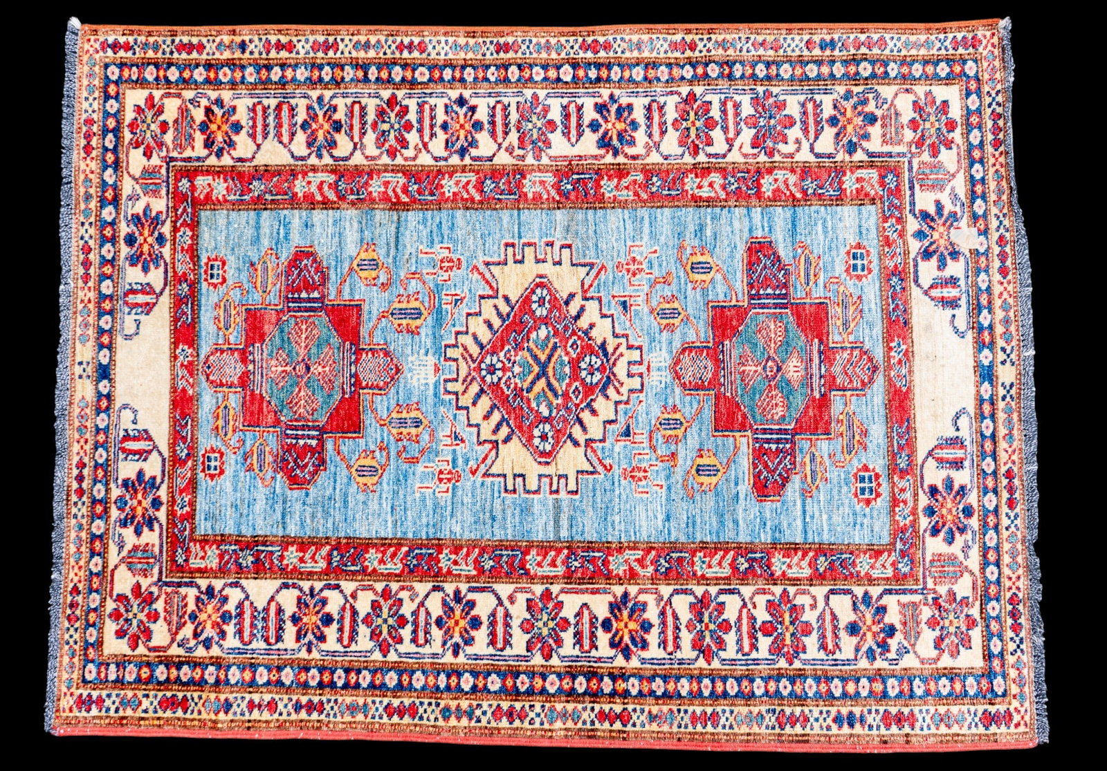 Hand-Knotted Kazak Area Rug (1 of 7)