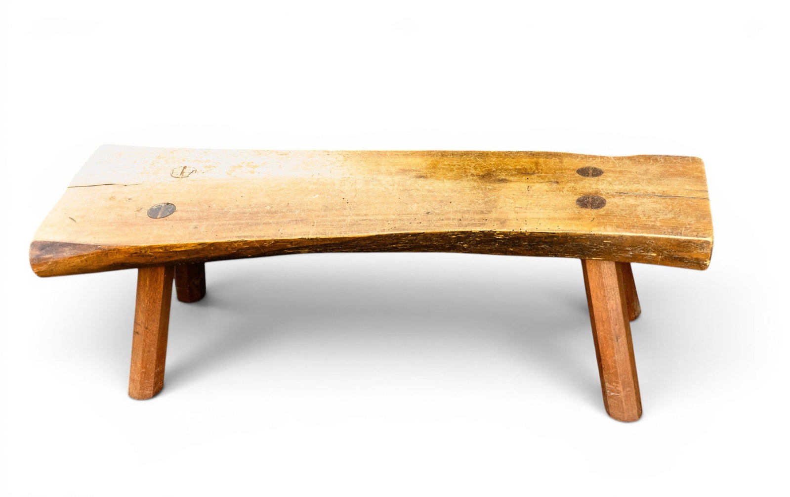 Half Log Artisan Made Wooden Bench (1 of 9)