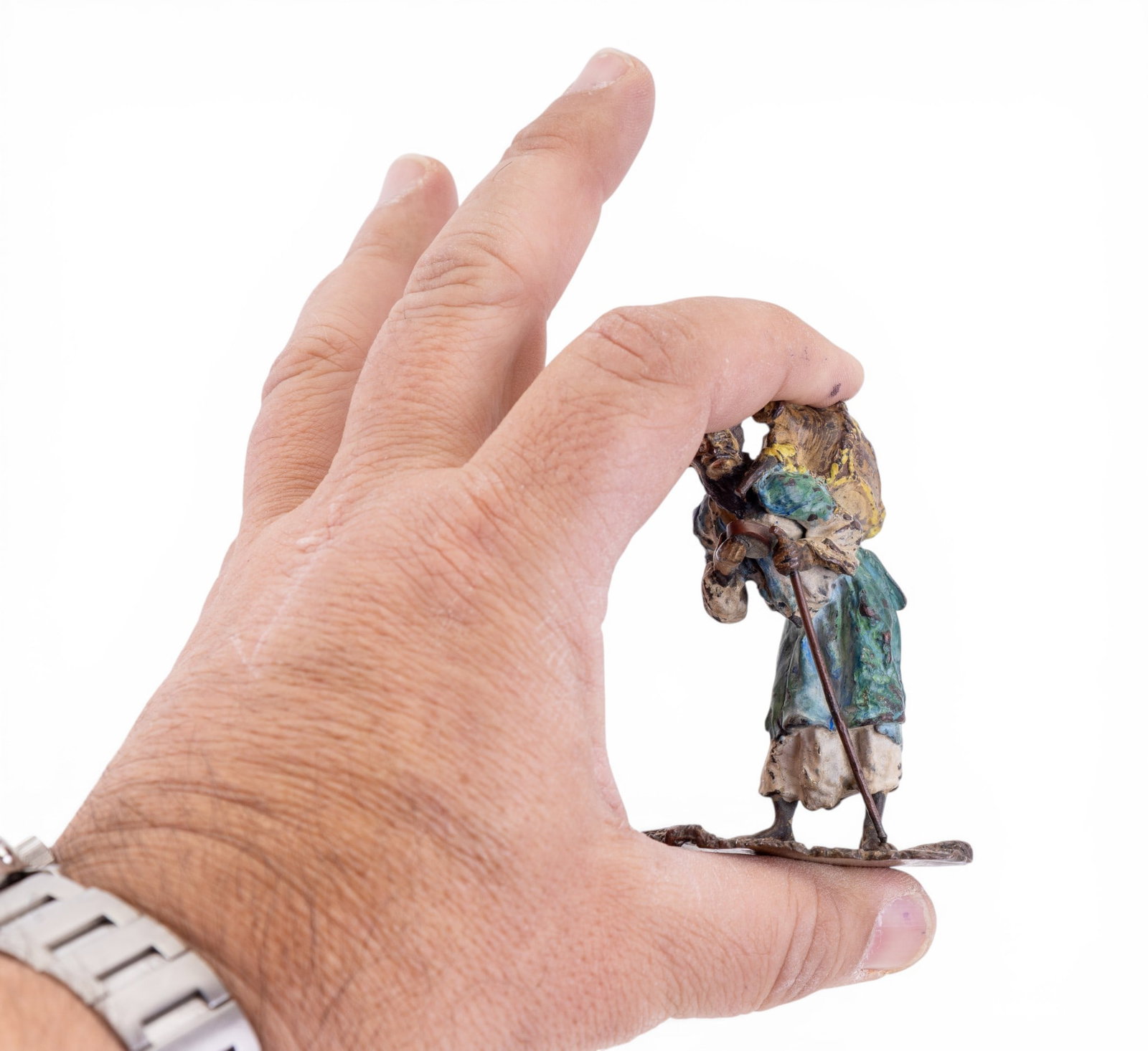 2 Austrian Cold Painted Bronze Figures - 6