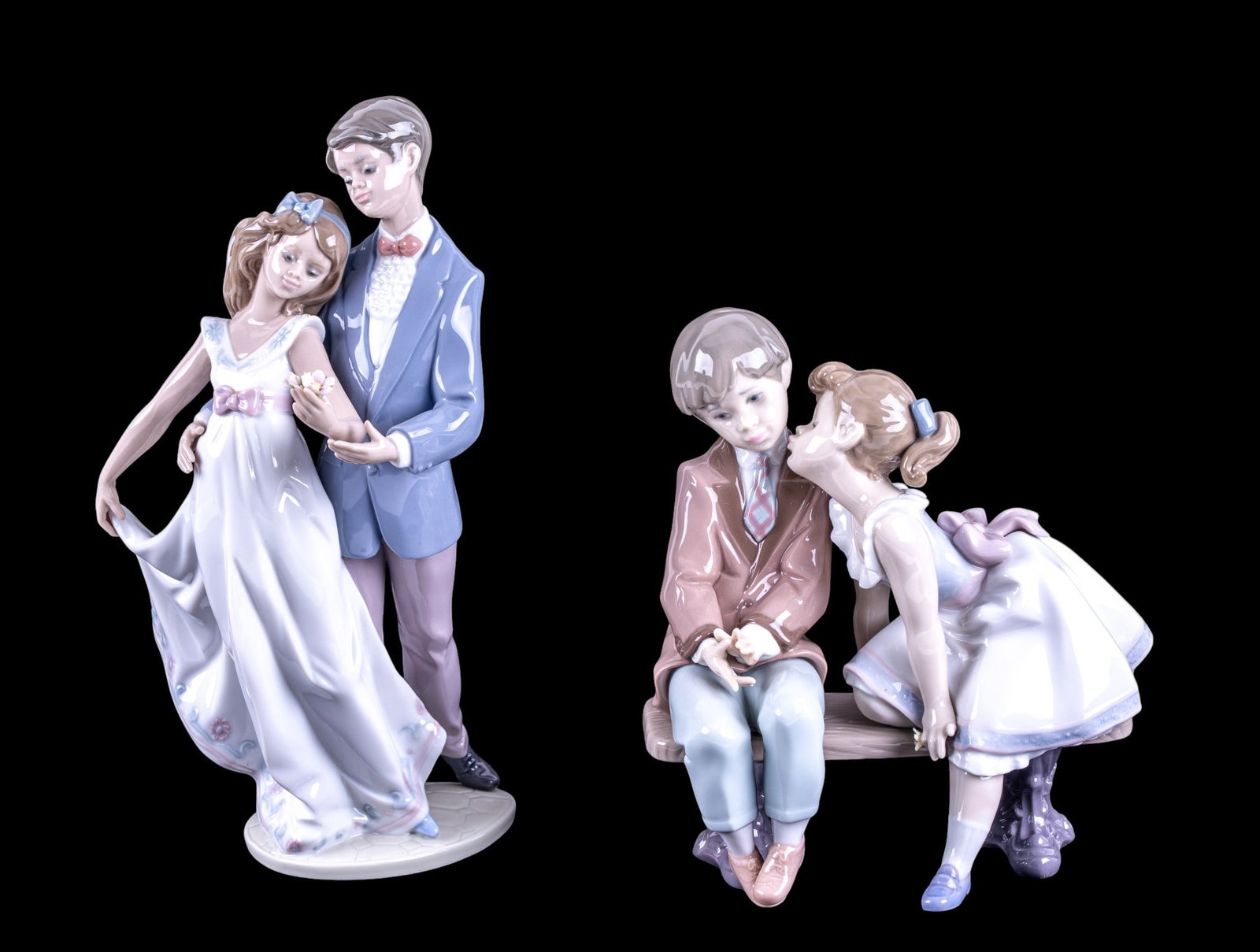 Vintage Lladro Couples Figurines - 2