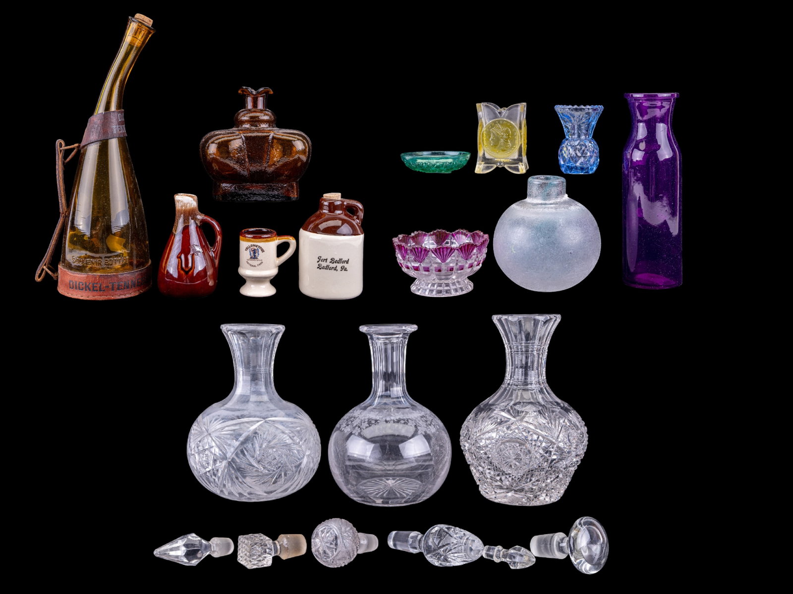 Mid Century Decanters, Glass & Pottery (1 of 20)