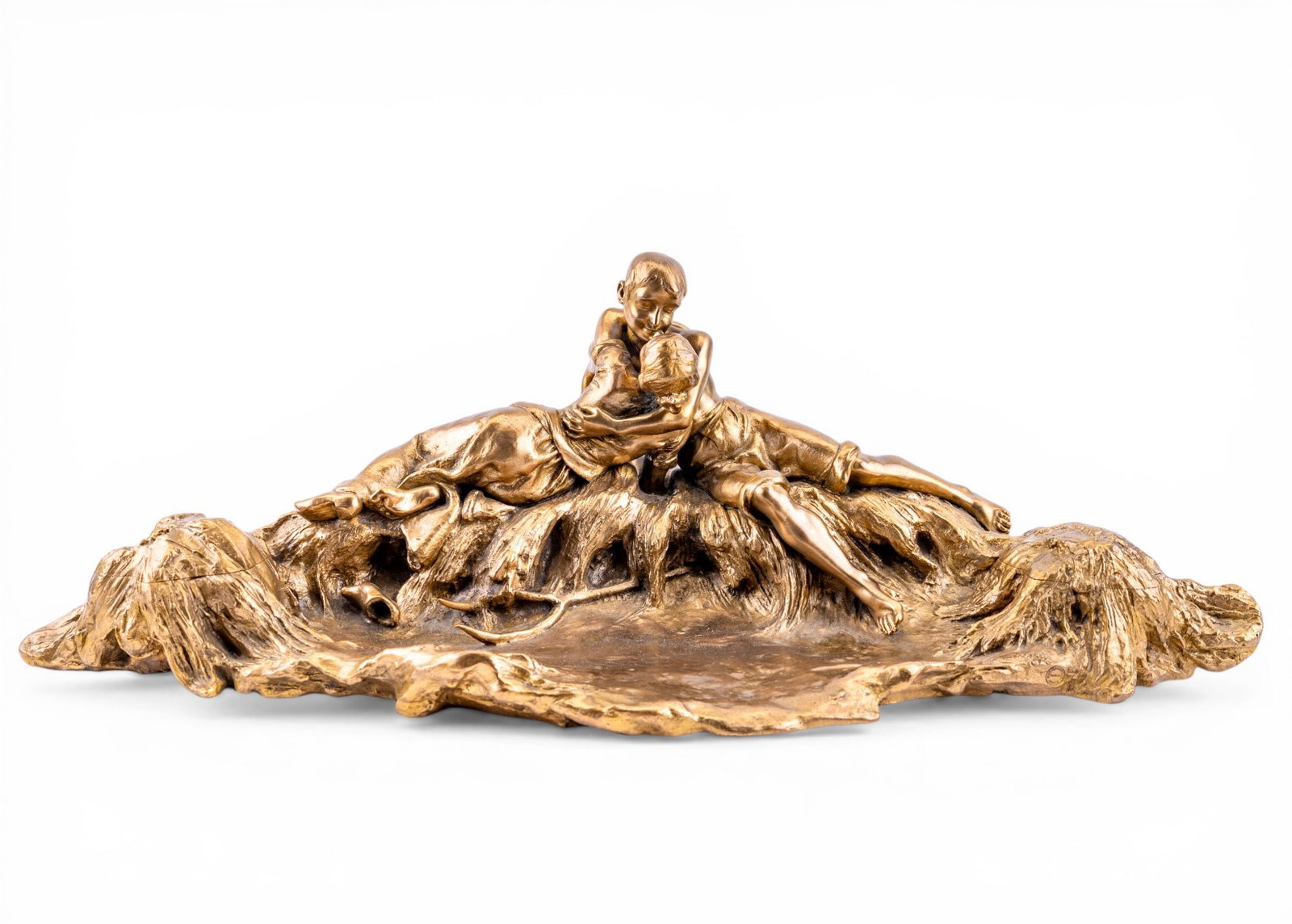 19th C Larroux Figural Bronze Double Inkwell (1 of 12)