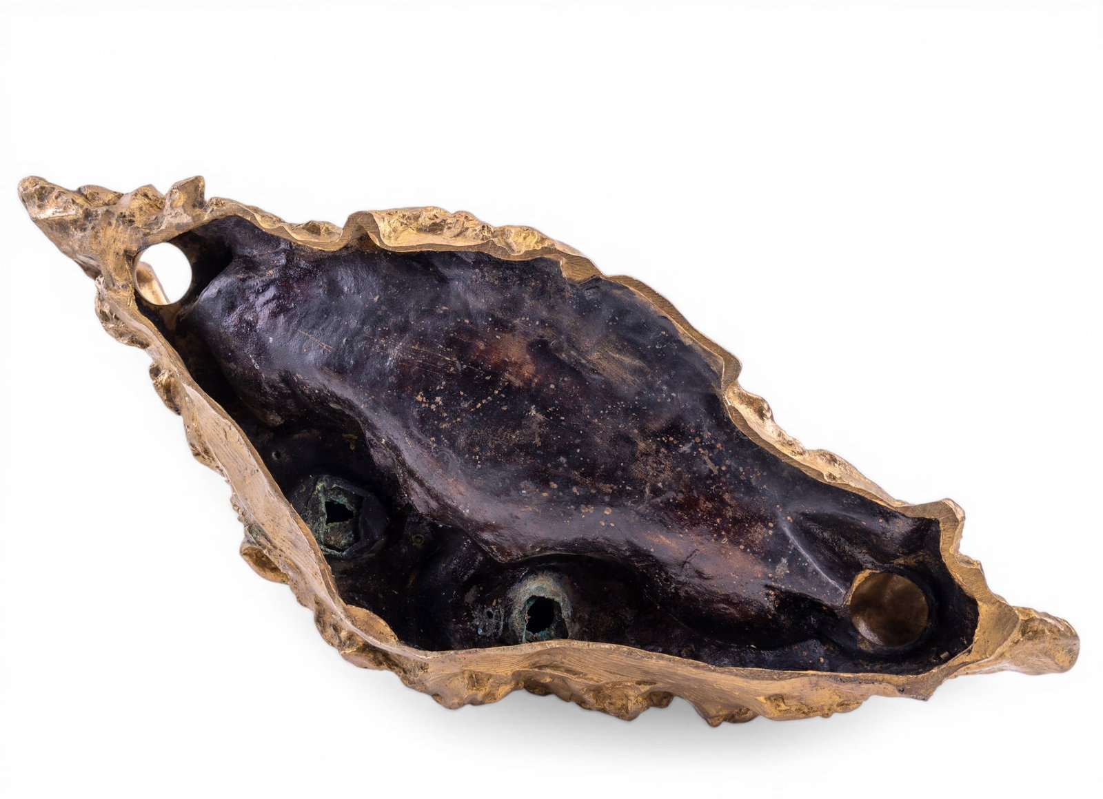 19th C Larroux Figural Bronze Double Inkwell - 9