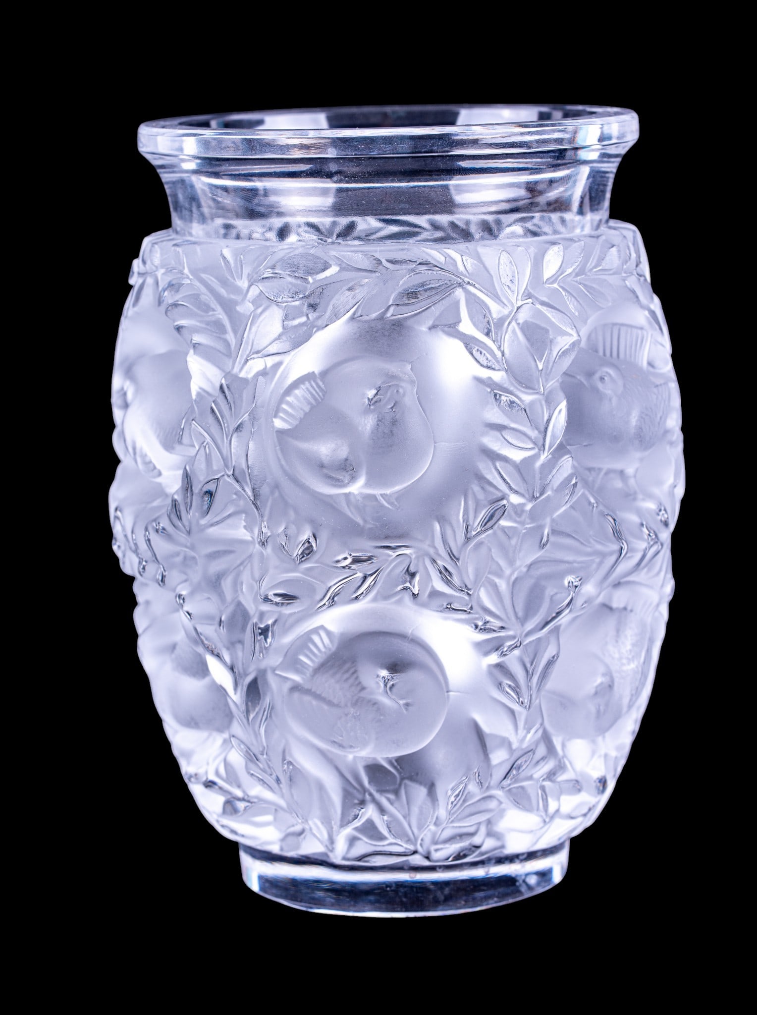 Lalique France Bagatelle Frosted Crystal Vase (1 of 6)