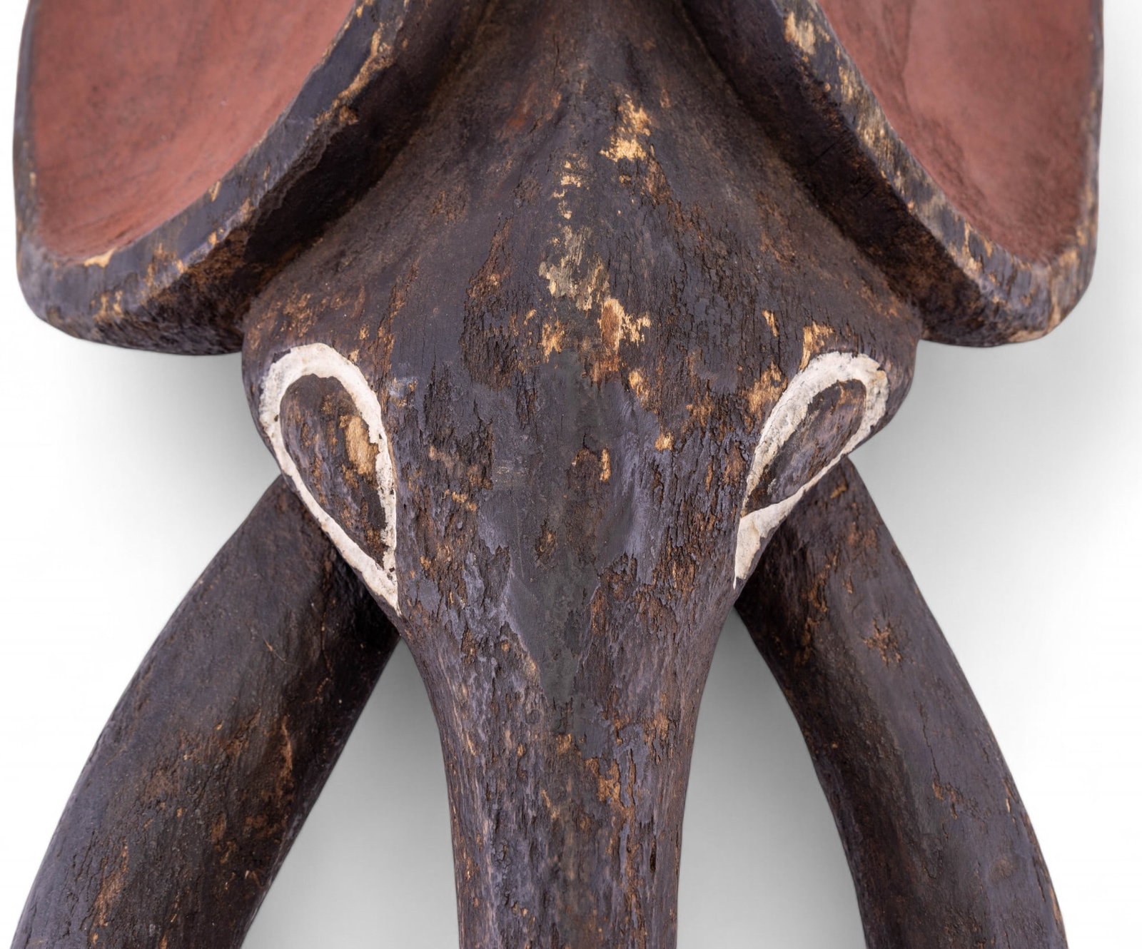 African Carved Elephant Mask - 3