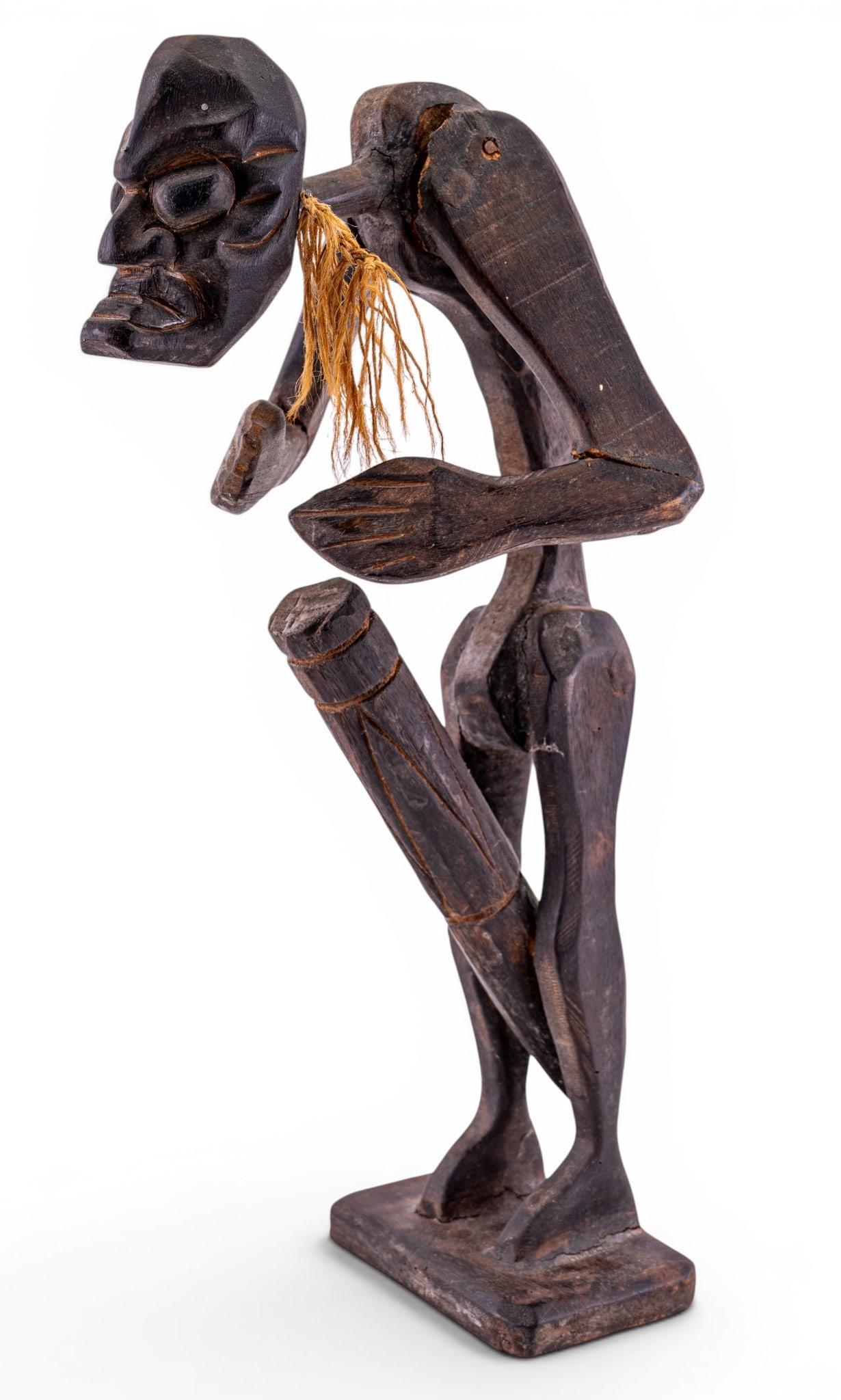 Hand Carved Tribal Figural Sculpture (1 of 8)