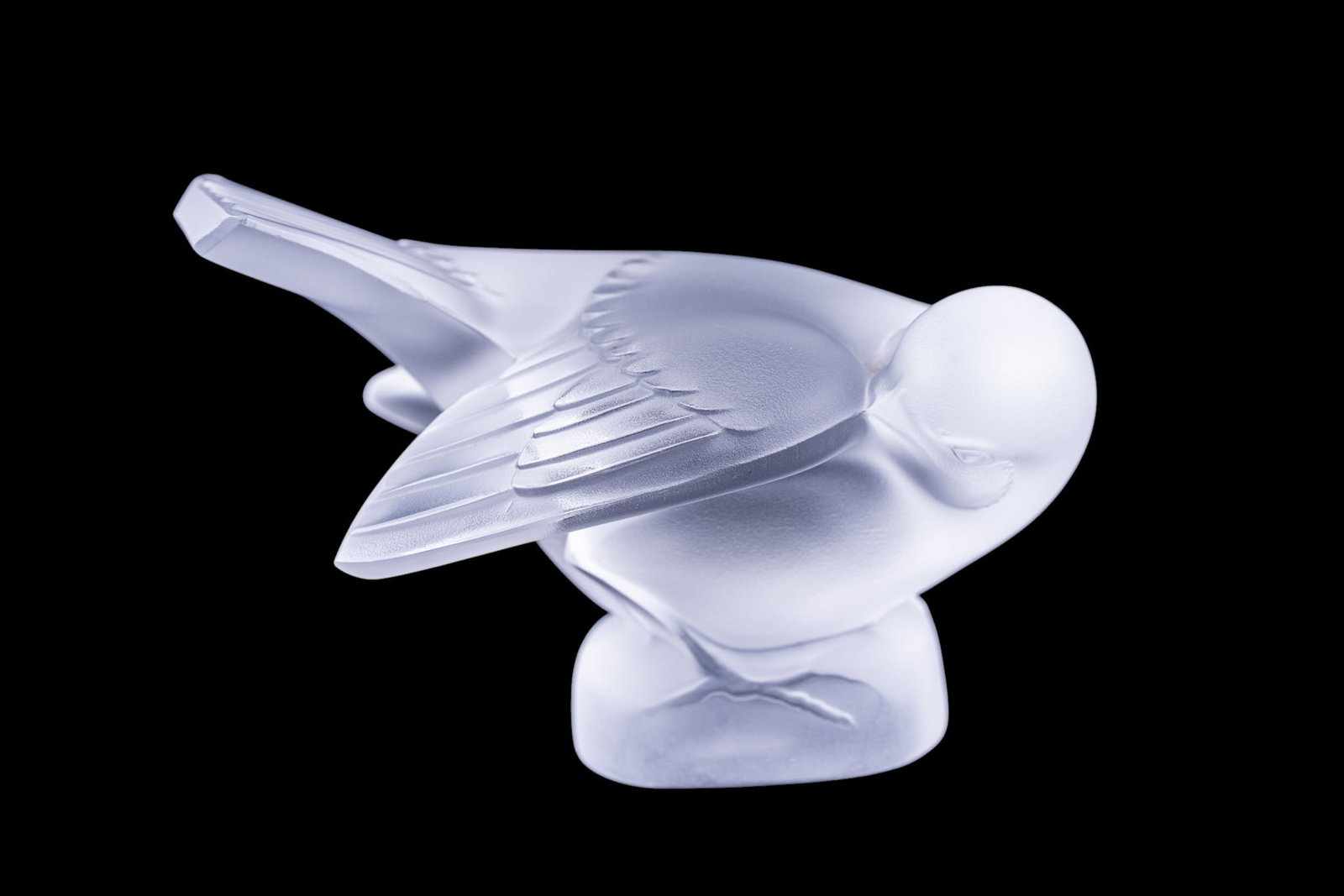 Lalique Le Moineau Coquet Crystal Sparrow Figurine (1 of 7)