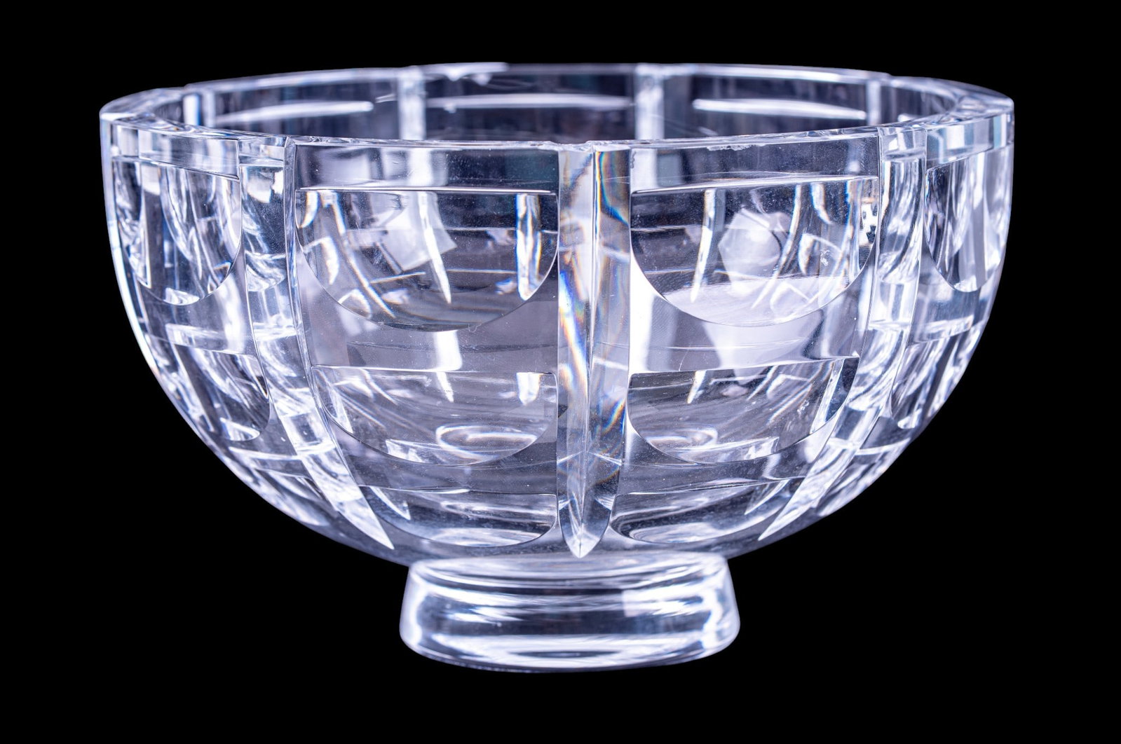 Orrefors Thousand Windows Crystal Bowl, Simon Gate (1 of 8)