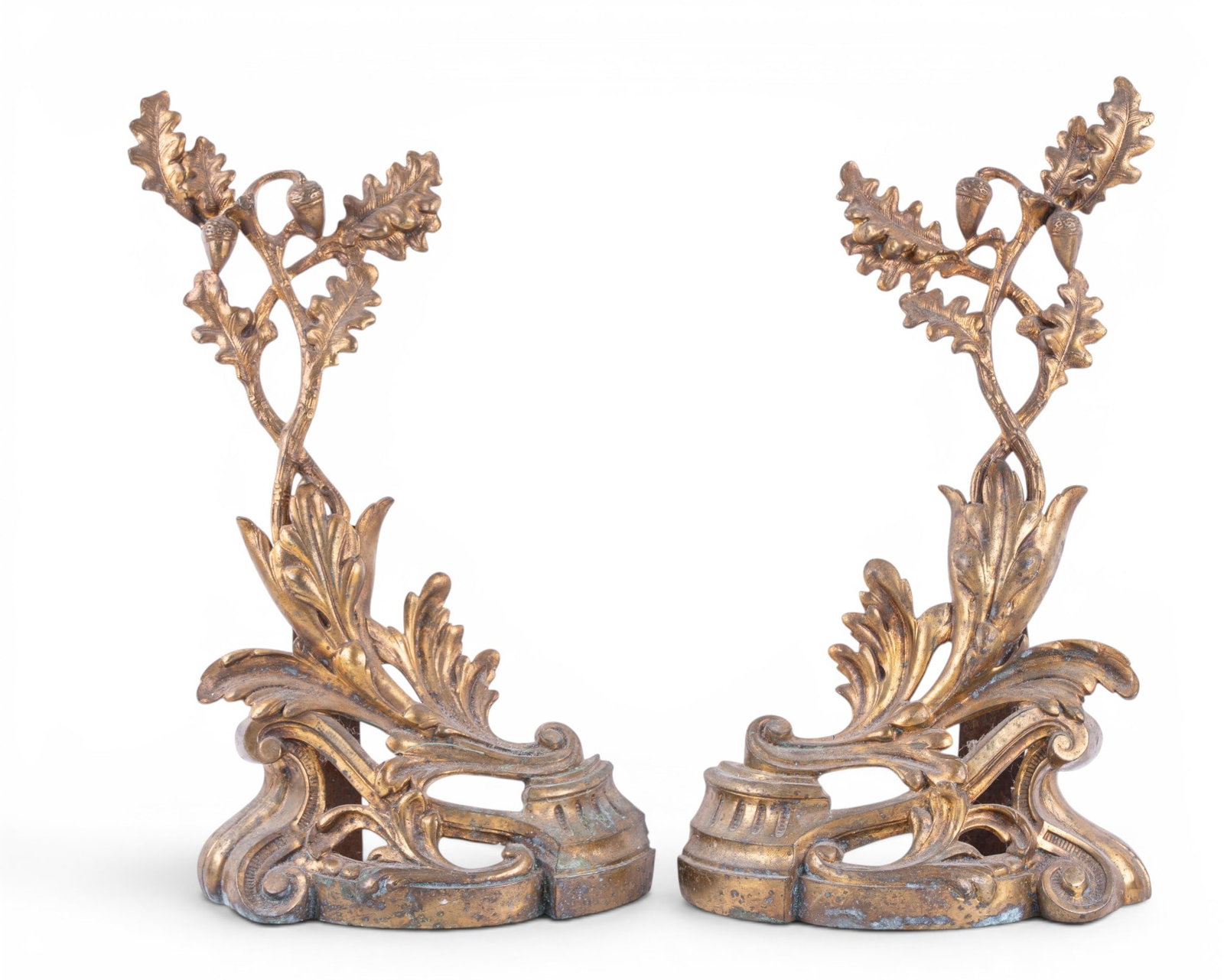 Pair of French Gilt Bronze Fireplace Accents (1 of 11)