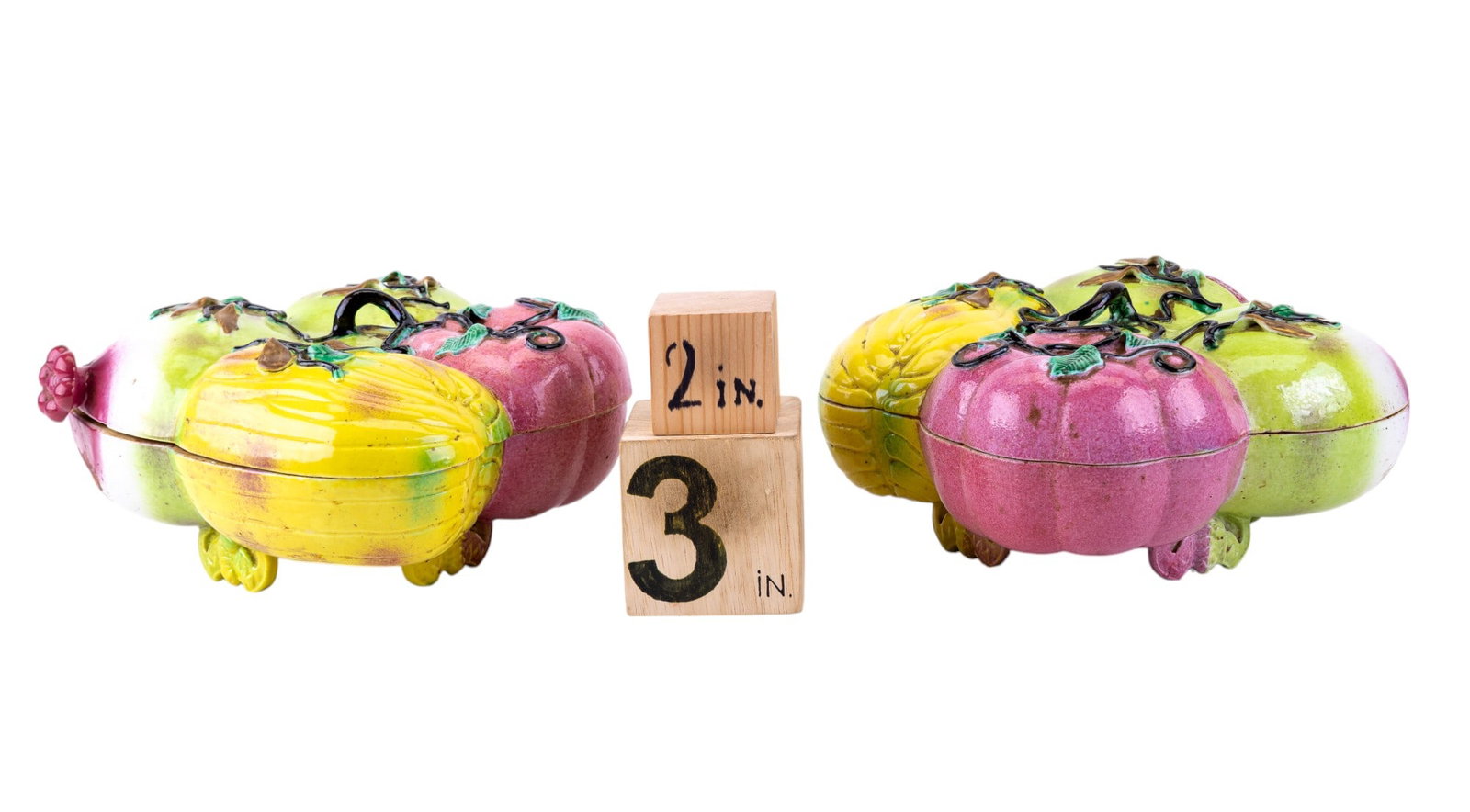 Early Footed Porcelain Chinese Fruit Boxes (2) - 10