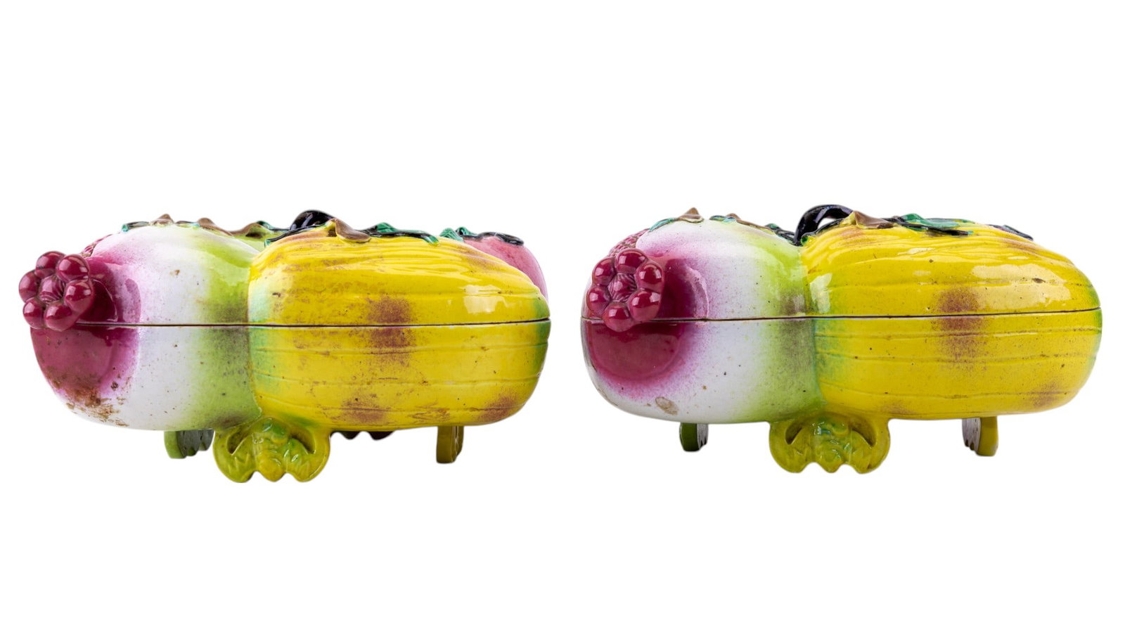 Early Footed Porcelain Chinese Fruit Boxes (2) - 13