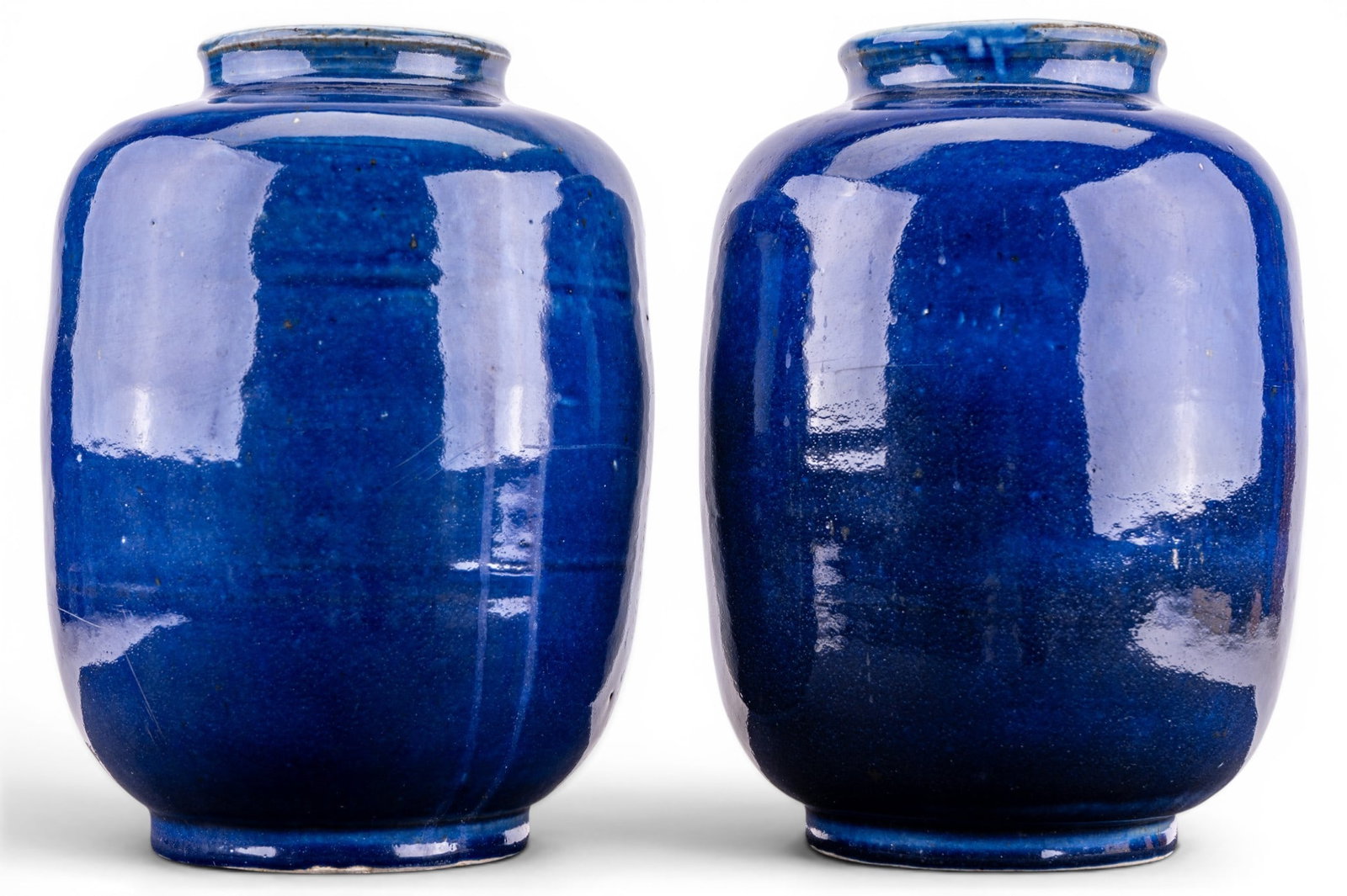 Pair of Chinese Blue Glazed Jars (1 of 5)