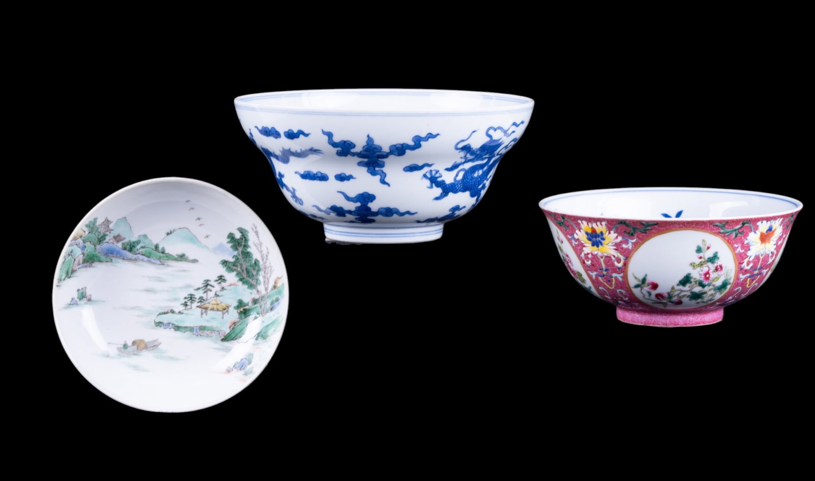 Chinese Export Famille Rose & Blue & White (1 of 15)