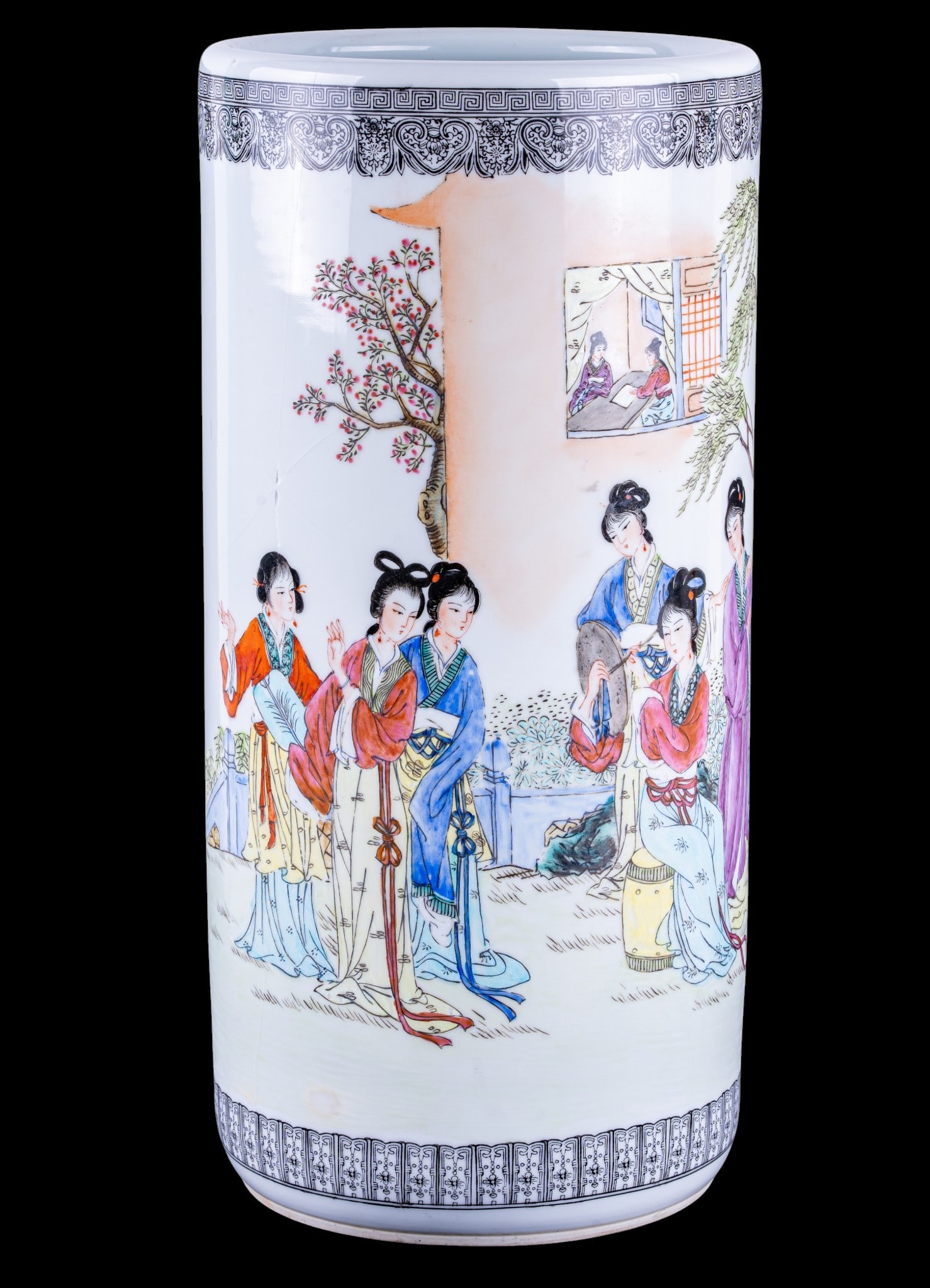 Contemporary Chinese Famille Rose Umbrella Stand (1 of 13)