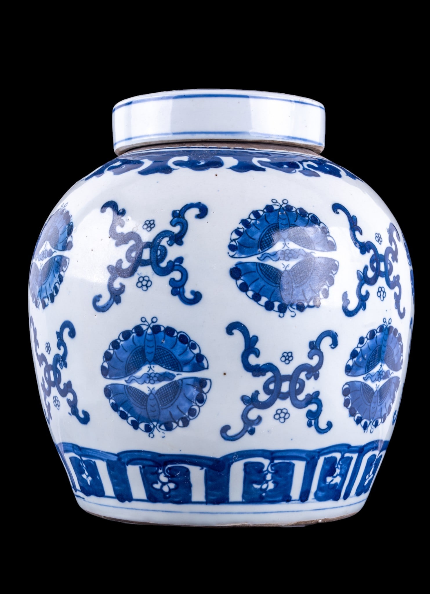 Chinese Blue and White Ginger Jar w/Lid (1 of 6)