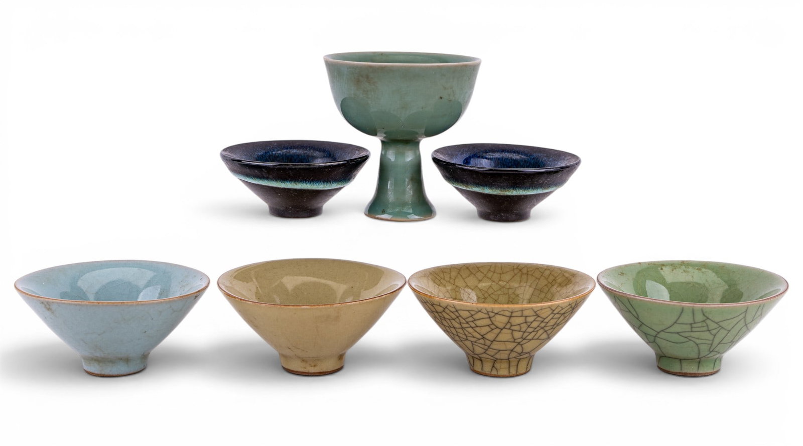 Song Style Celadon and Drip Glass Tea Cups (1 of 11)
