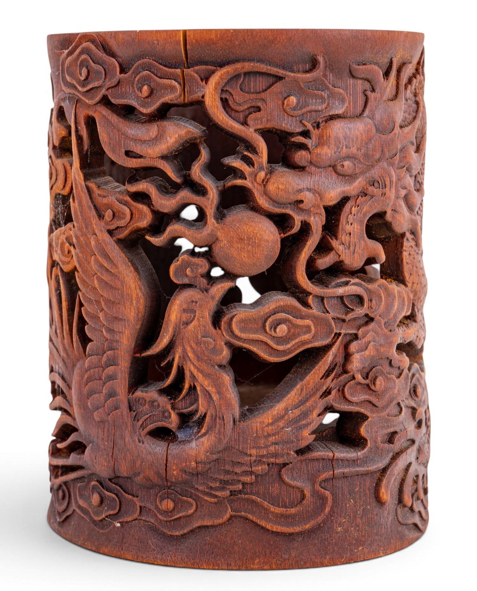 Chinese Pierced Bamboo Brushpot (1 of 8)