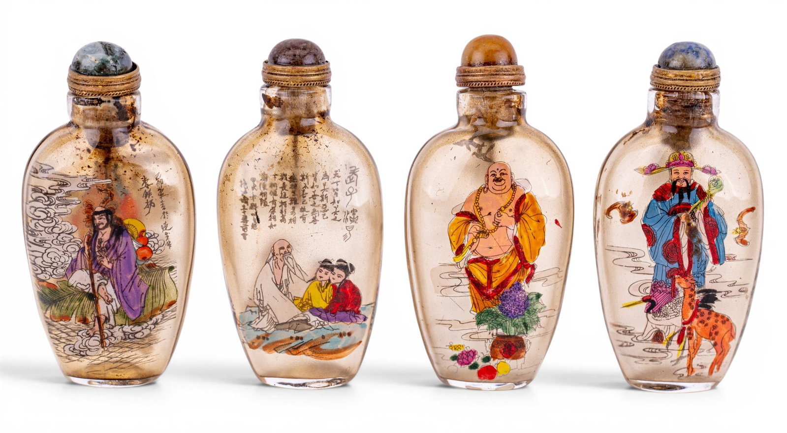 Chinese Reverse Painted Glass Snuff Bottles (1 of 14)