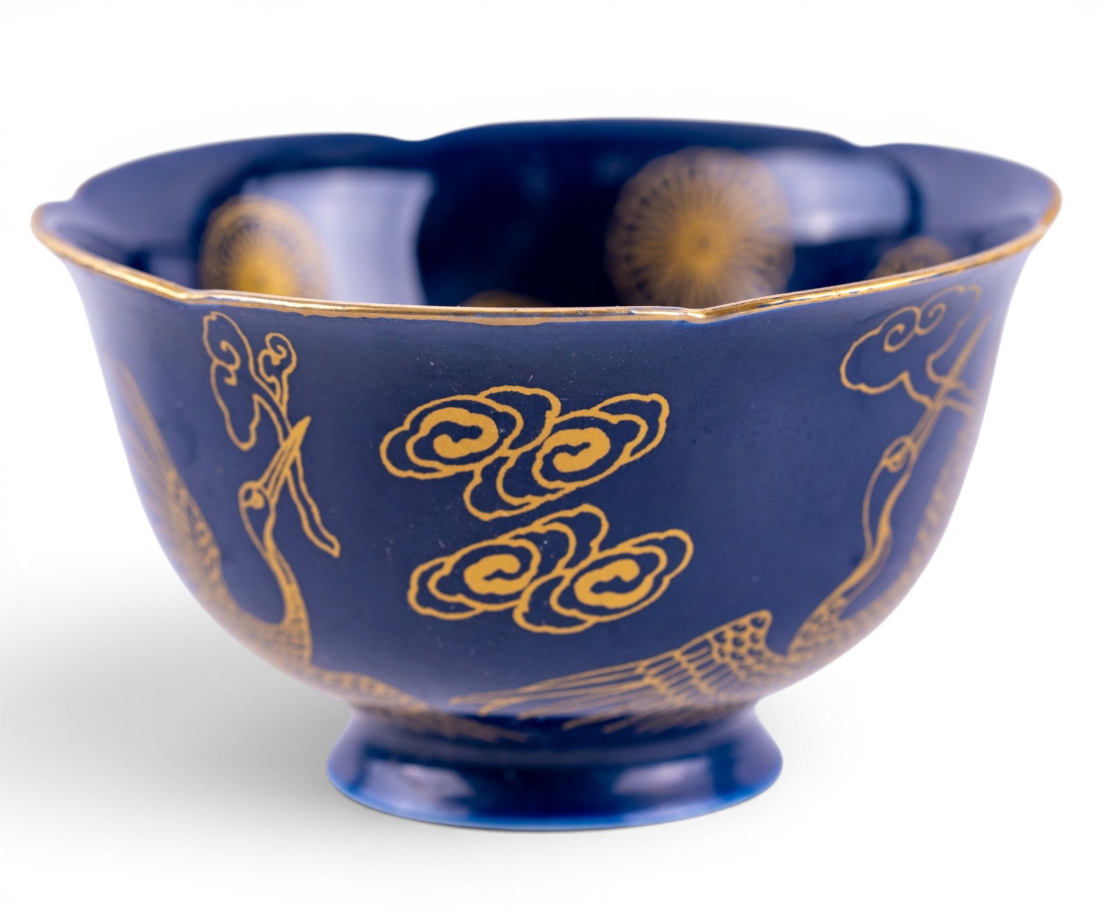 Blue and Gilt Chinese Teacup (1 of 8)